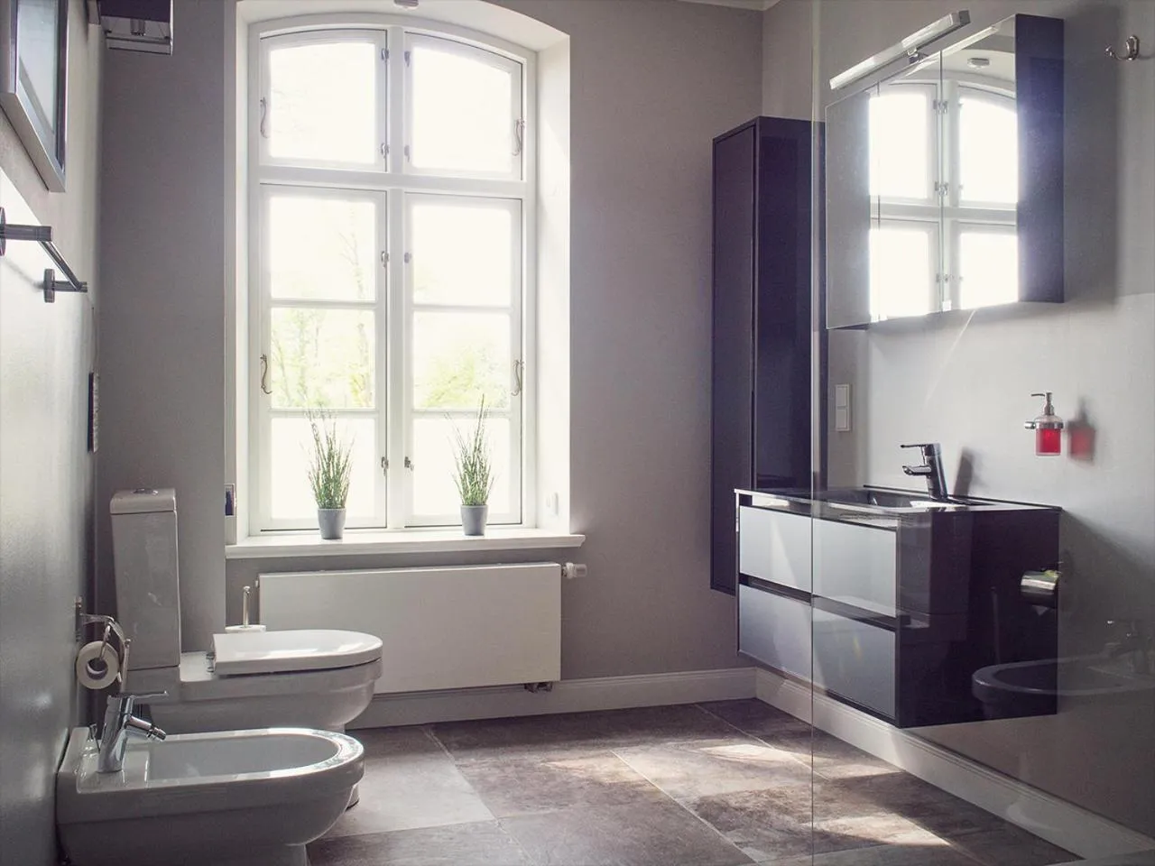 Shower in Herrenhaus Gut Neuruppersdorf