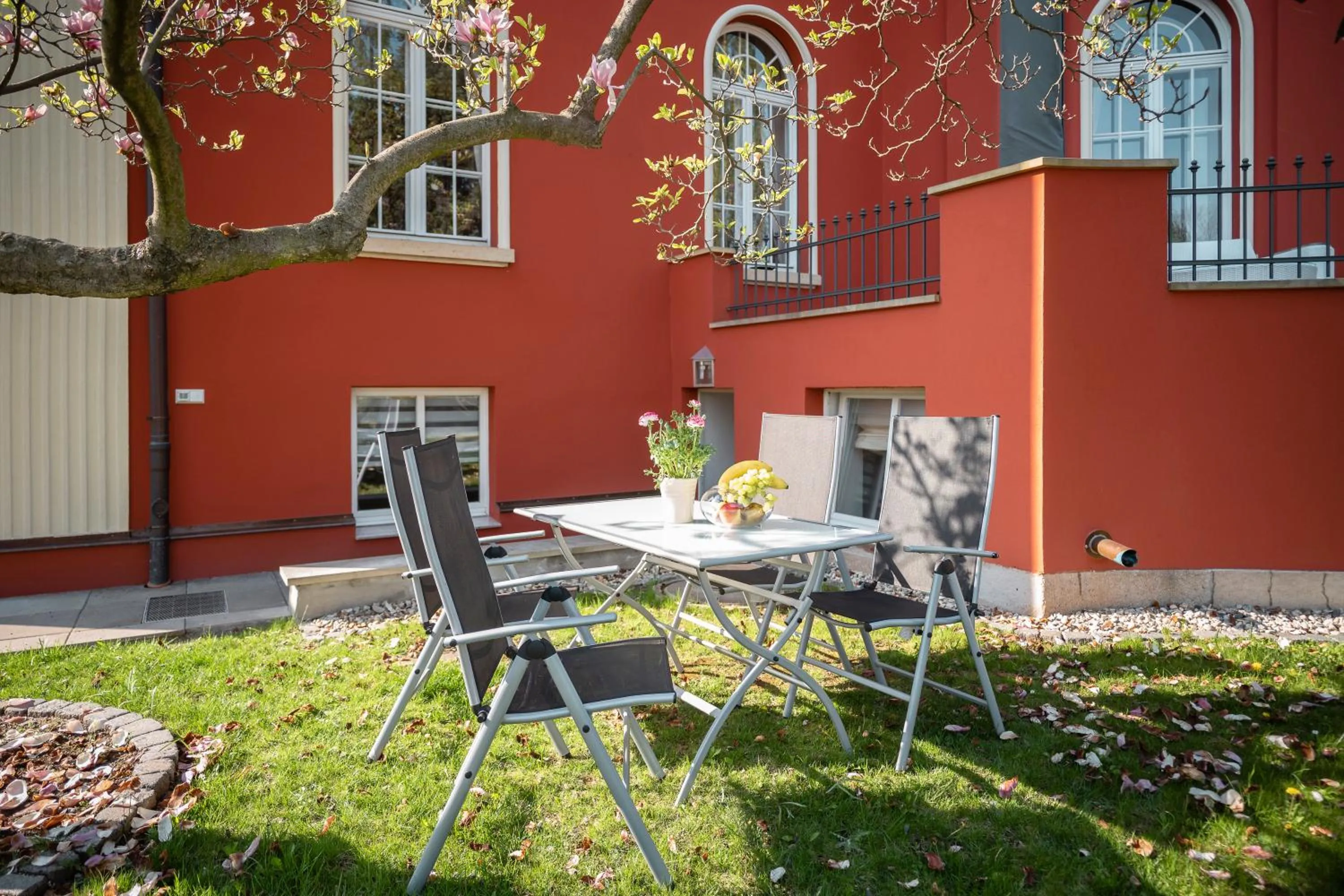 Balcony/Terrace in Villa am Park Apartment
