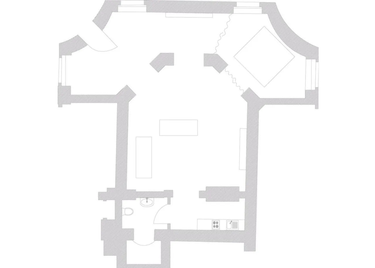 Floor plan in Villa am Park Apartment