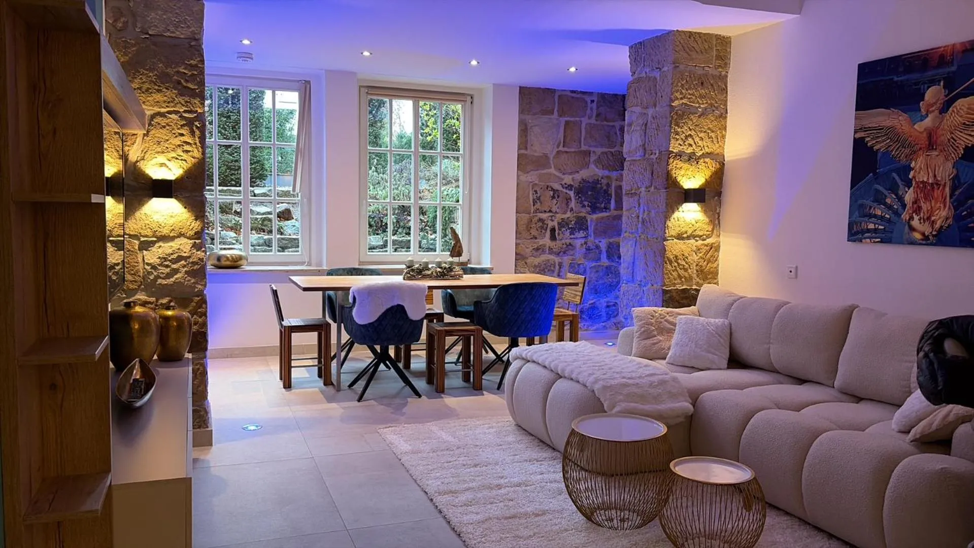 Living room in Villa am Park Apartment