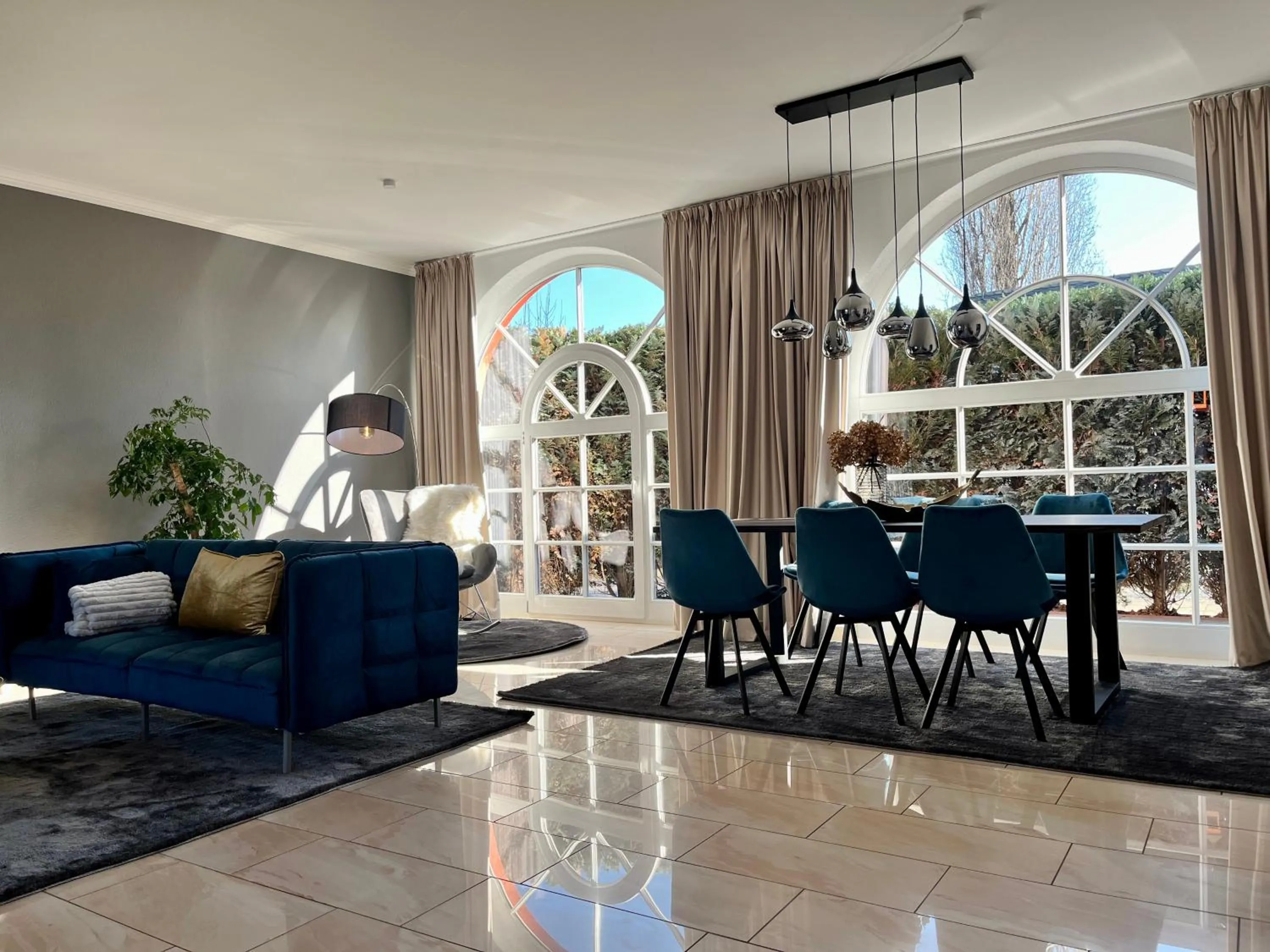 Living room in Villa am Park Apartment