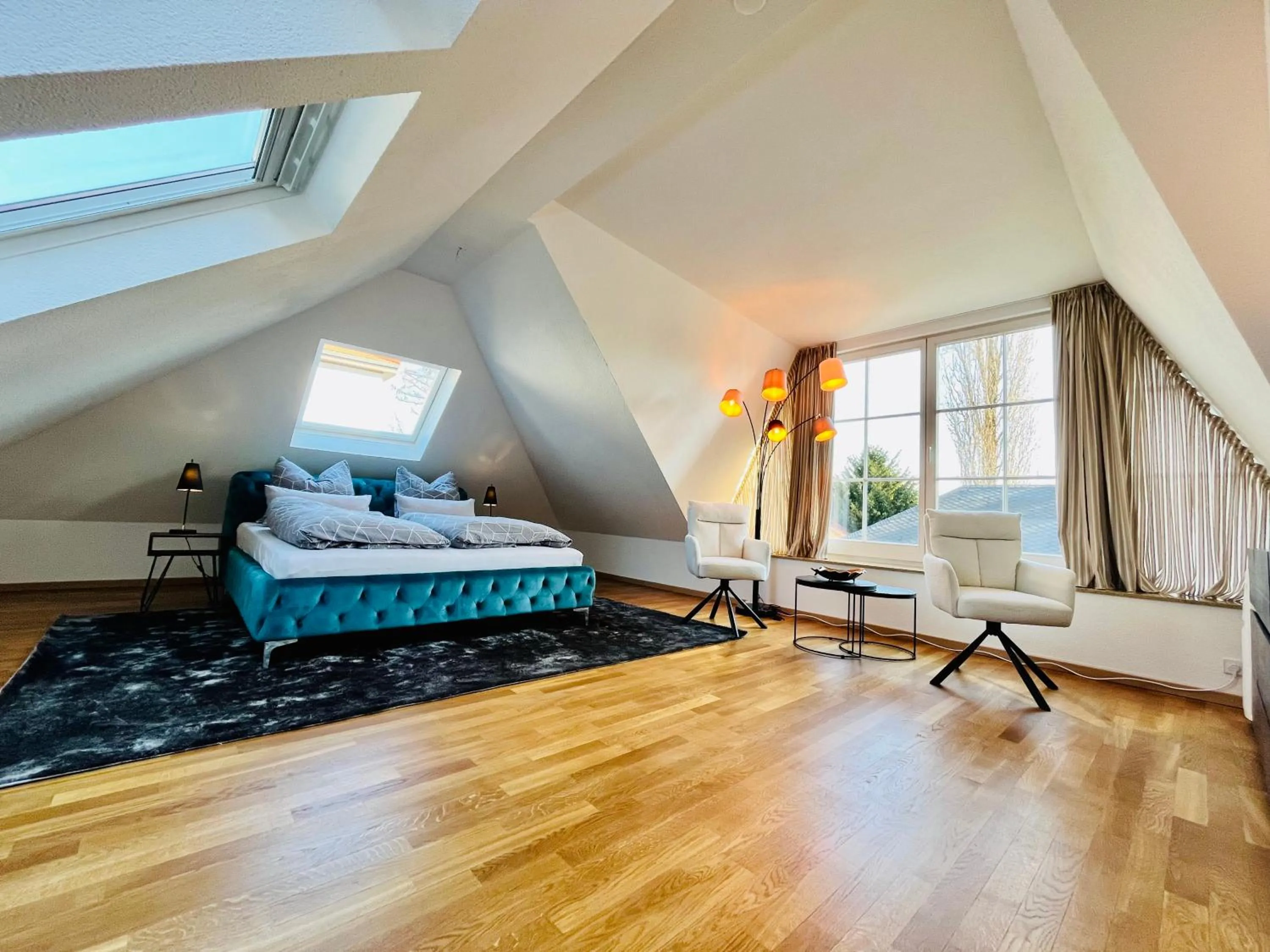 Bed in Villa am Park Apartment