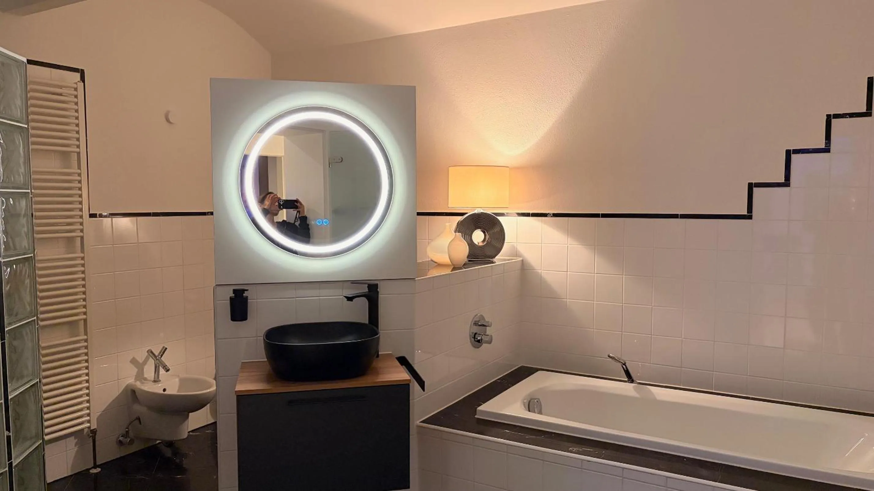 Bathroom in Villa am Park Apartment