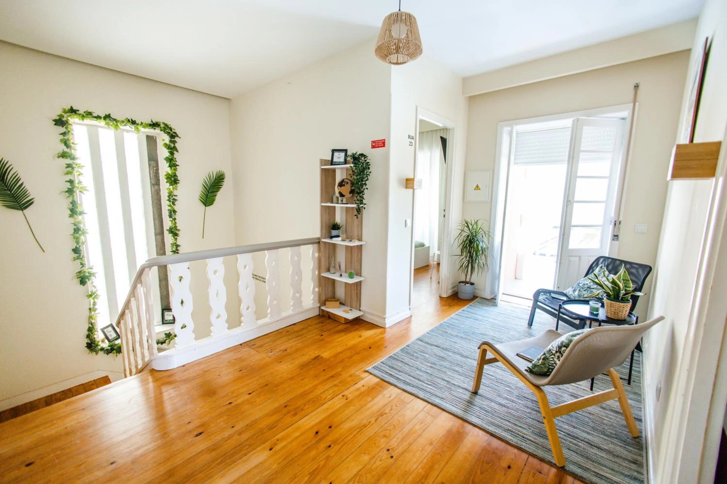 Living room in Green Coast Surf House