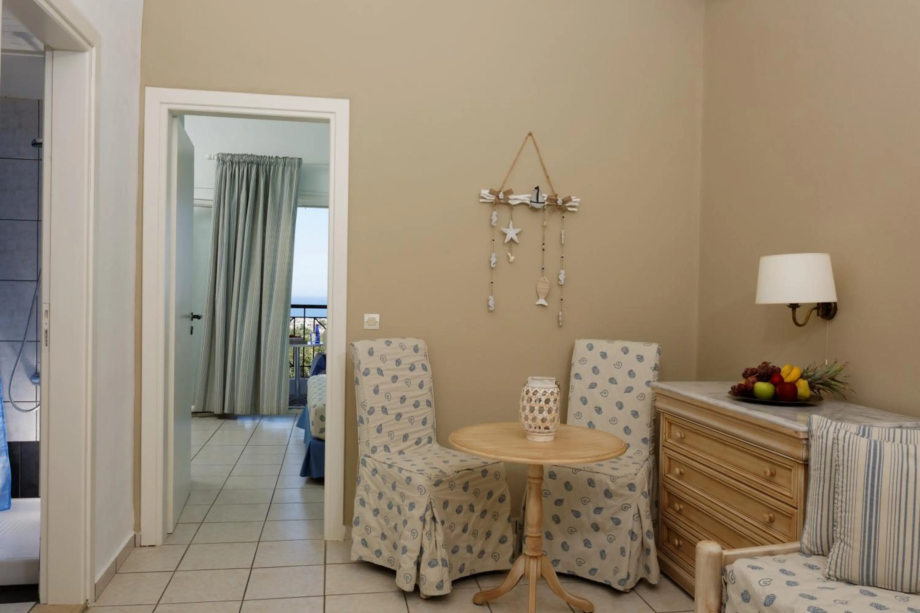 Seating area in Piskopiano Village