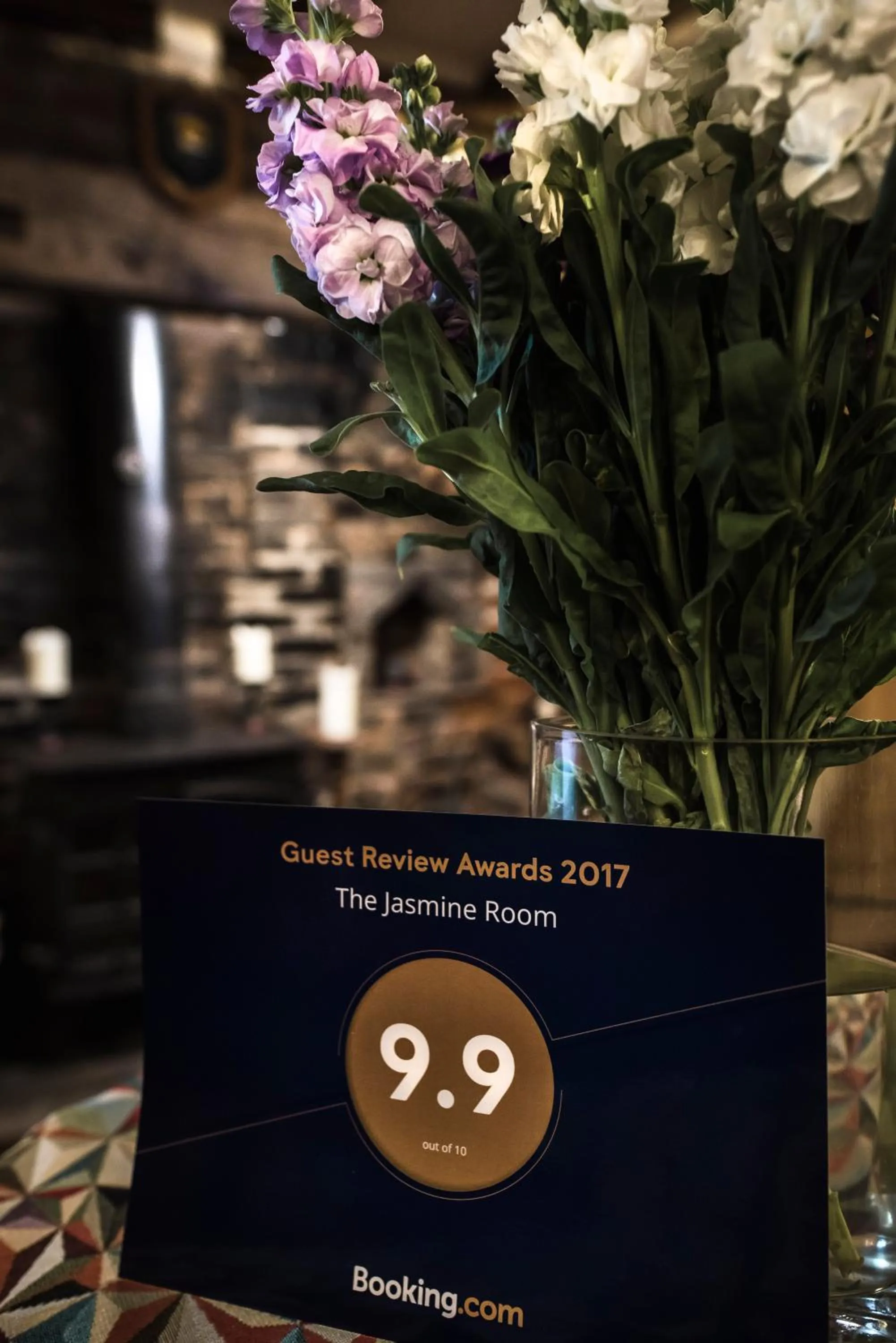 Certificate/Award in The Jasmine Room