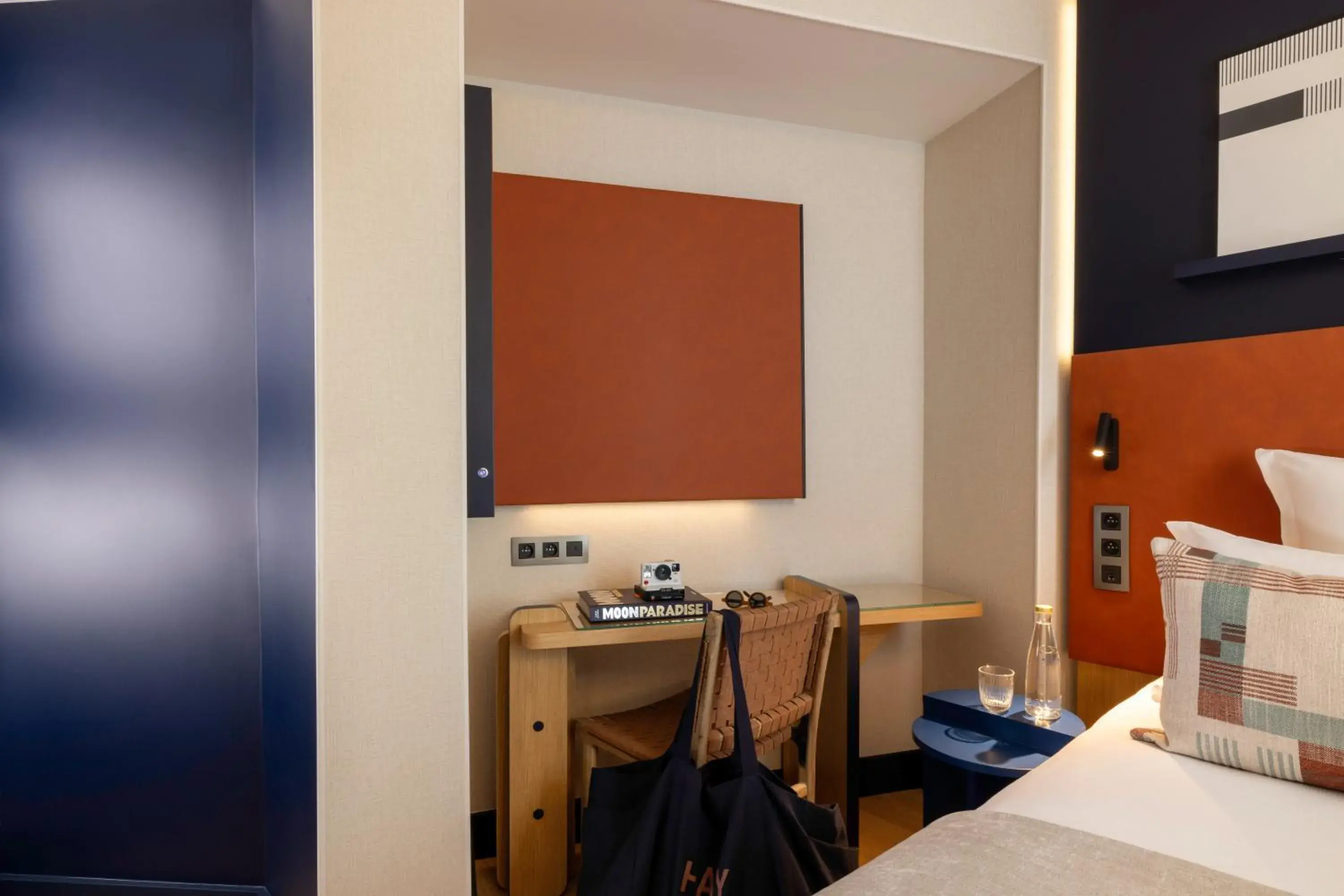 Bedroom, Bed in Hôtel Raspail Montparnasse Bedroom, Bed in Hôtel Raspail Montparnasse