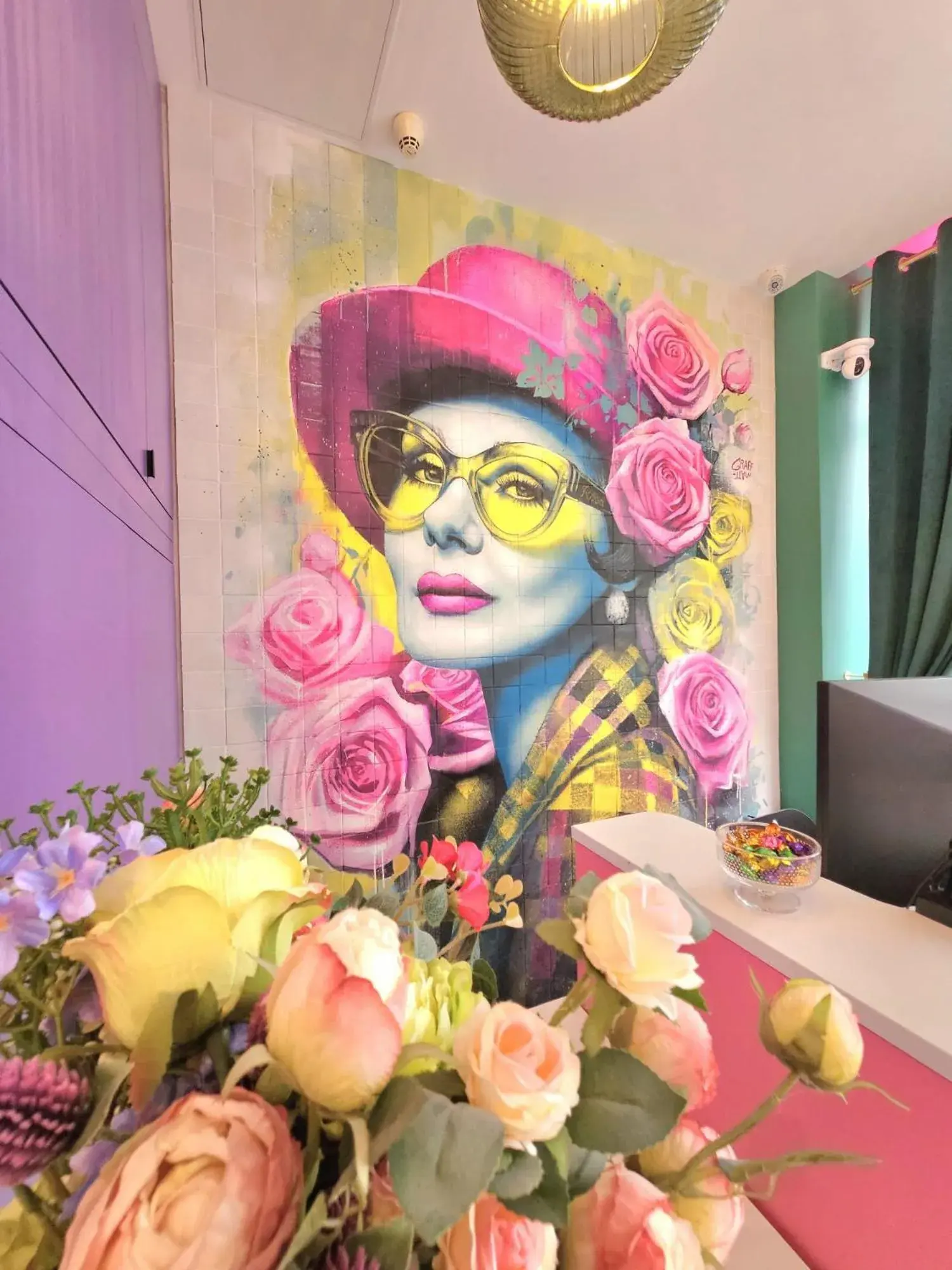 Lobby or reception in Hotel La Petite Rosa Lobby or reception in Hotel La Petite Rosa