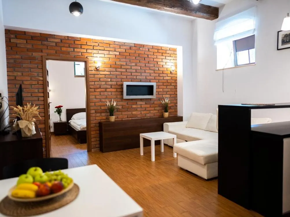 Living room, Bed in Spichlerz Bliźniaczy