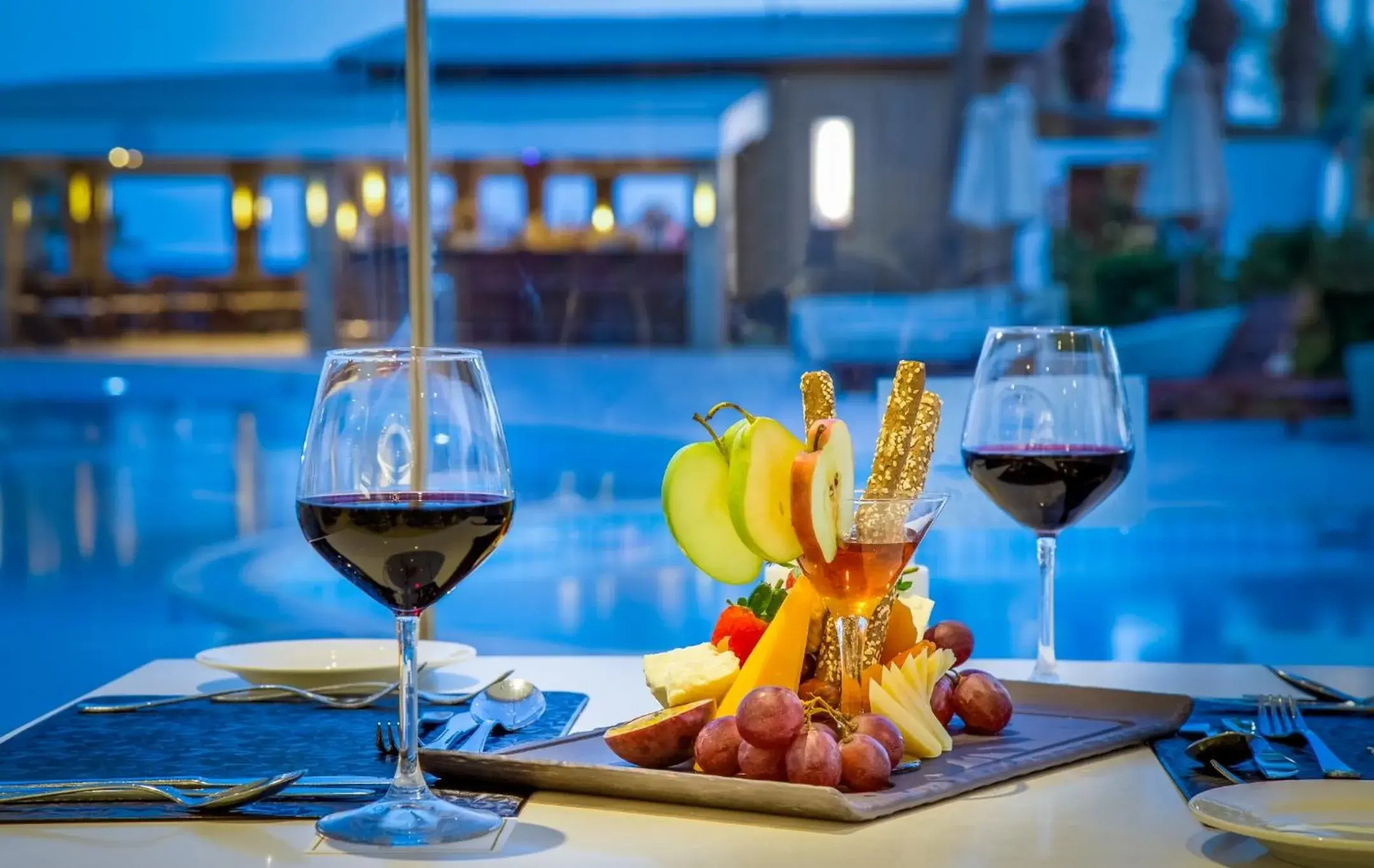 Pool view in Adams Beach Hotel & Spa