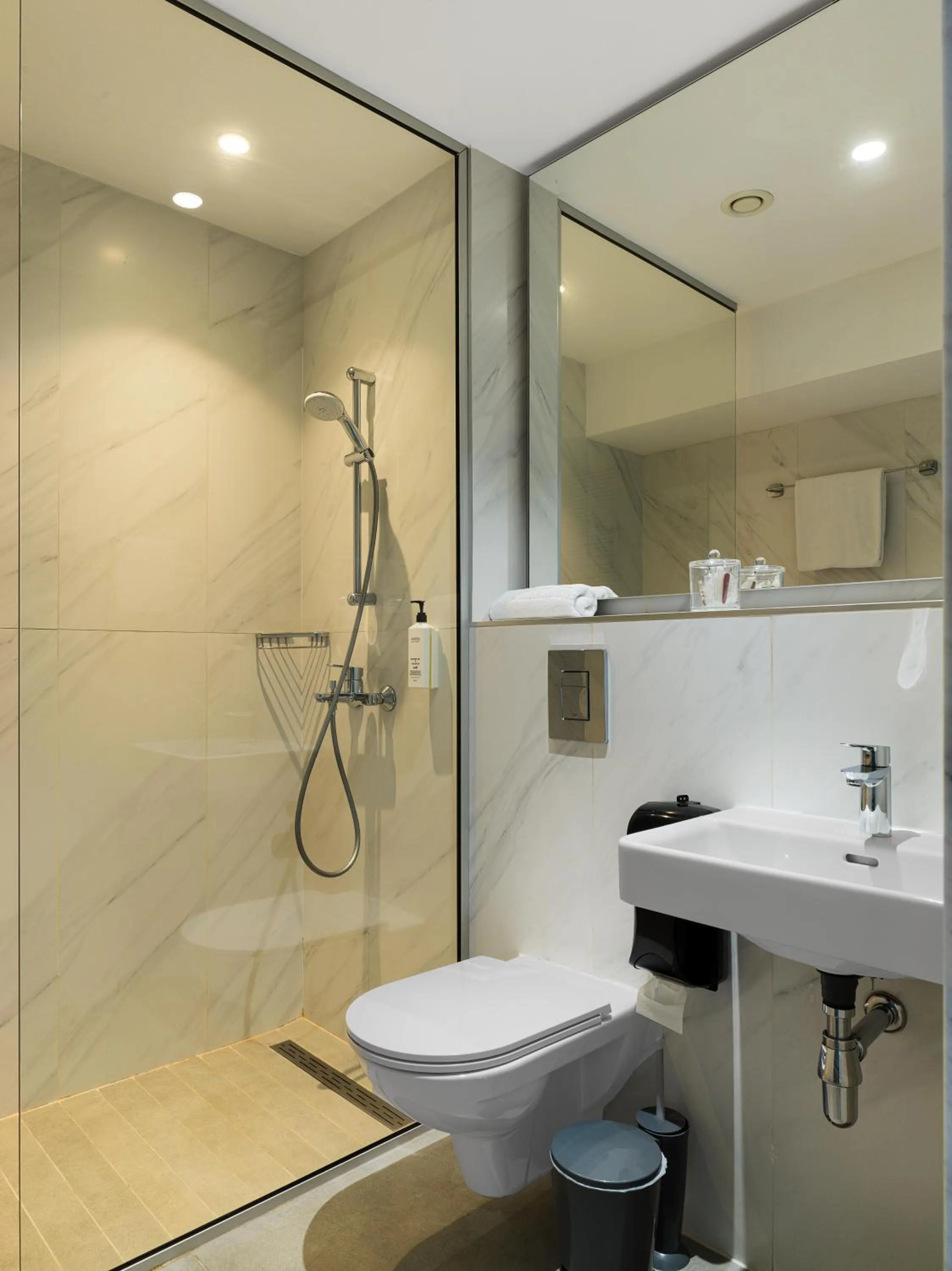 Shower in Pefkos City Hotel