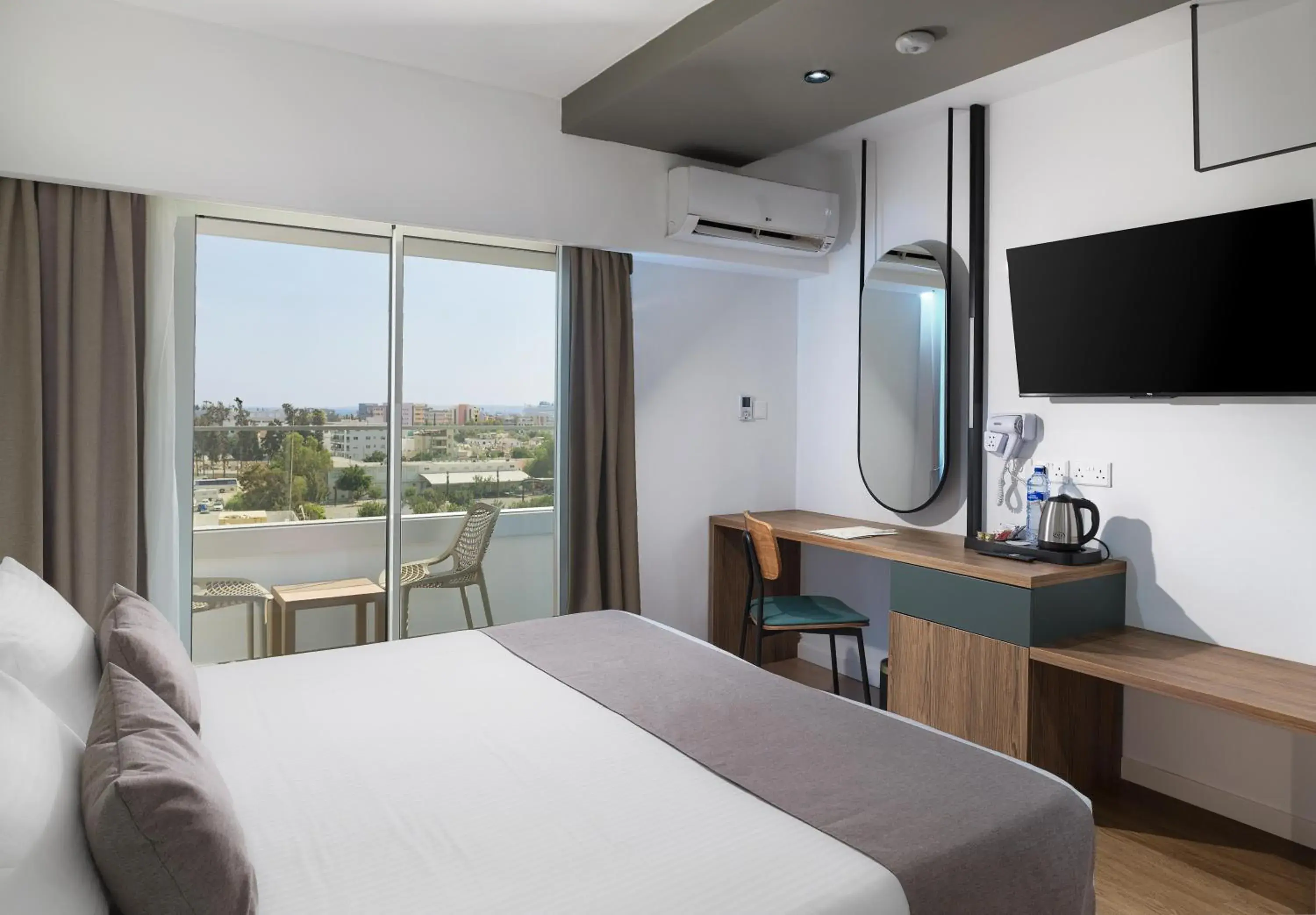 Bedroom, Bed in Pefkos City Hotel Bedroom, Bed in Pefkos City Hotel