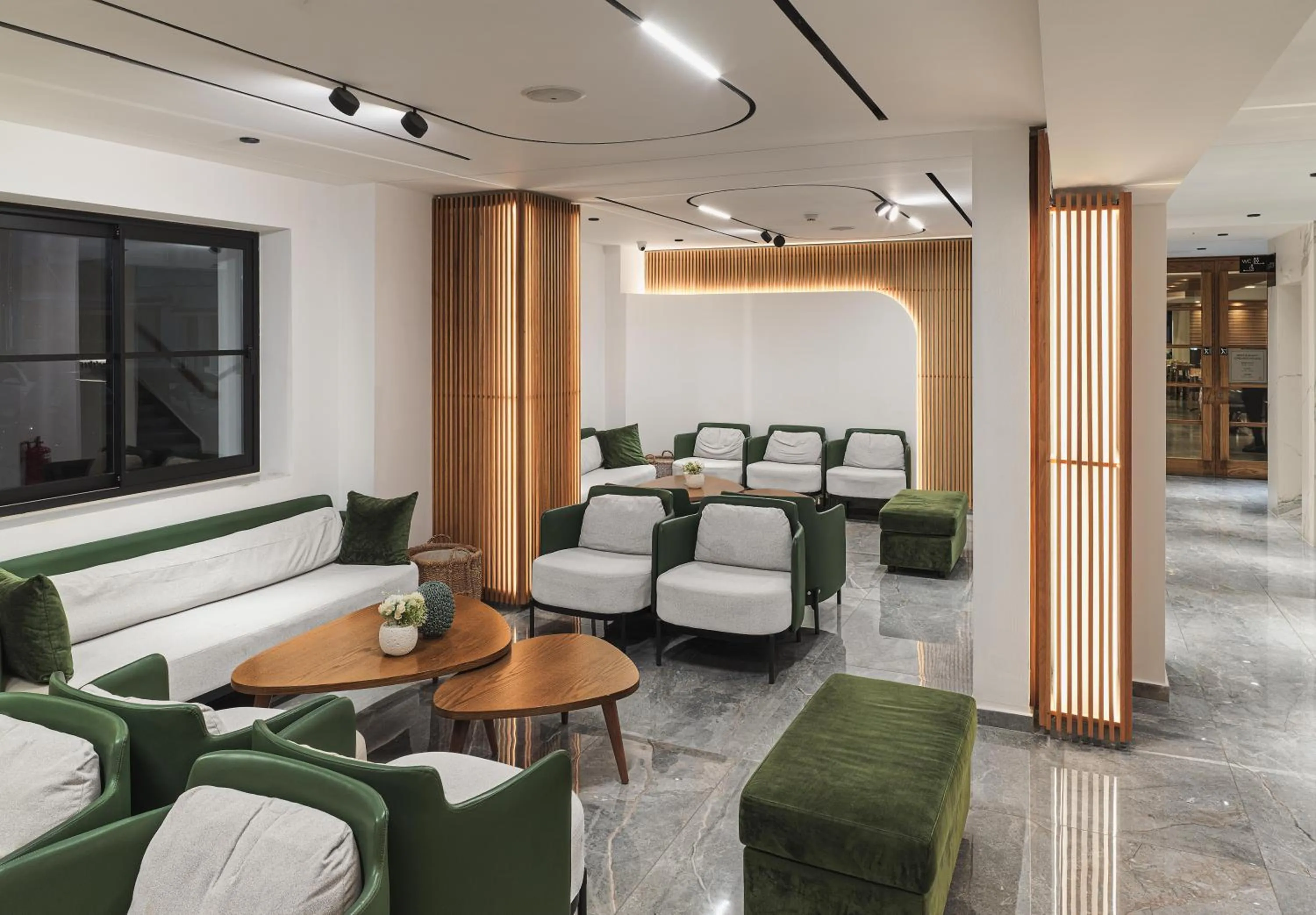 Lobby or reception in Pefkos City Hotel