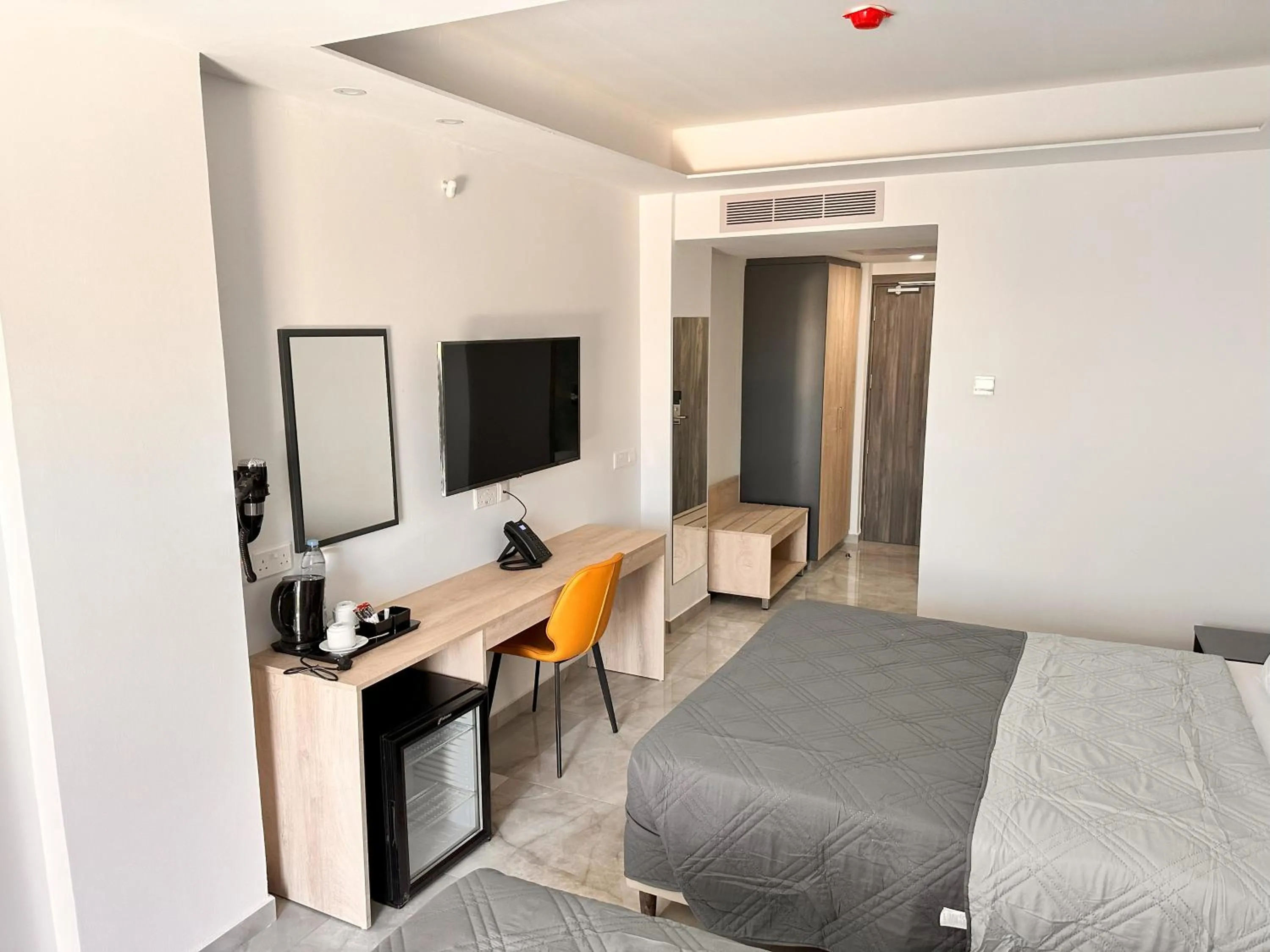 Bed in Papouis Protaras Hotel