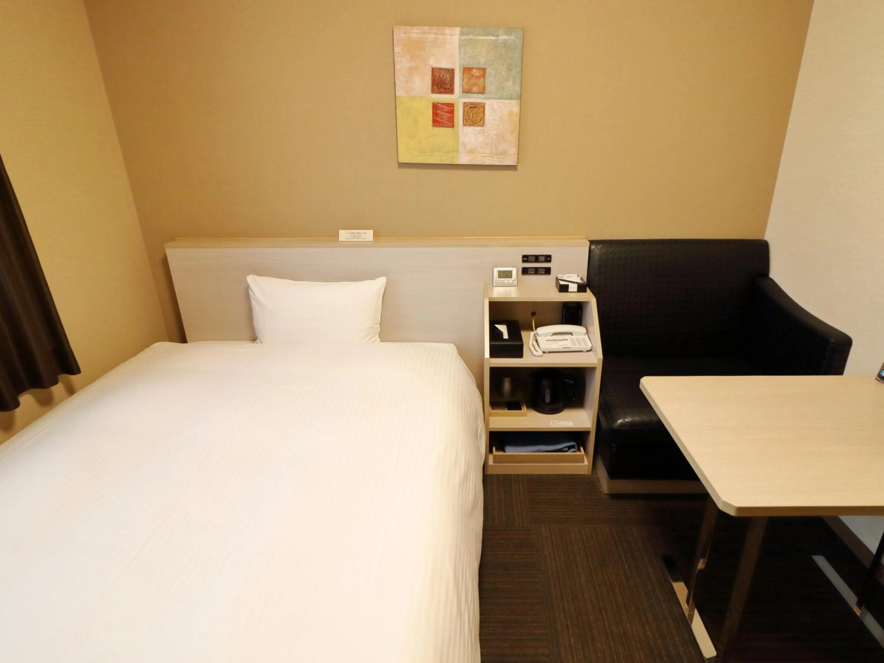 Photo of the whole room, Bed in Hotel Route-Inn Shimizu Inter