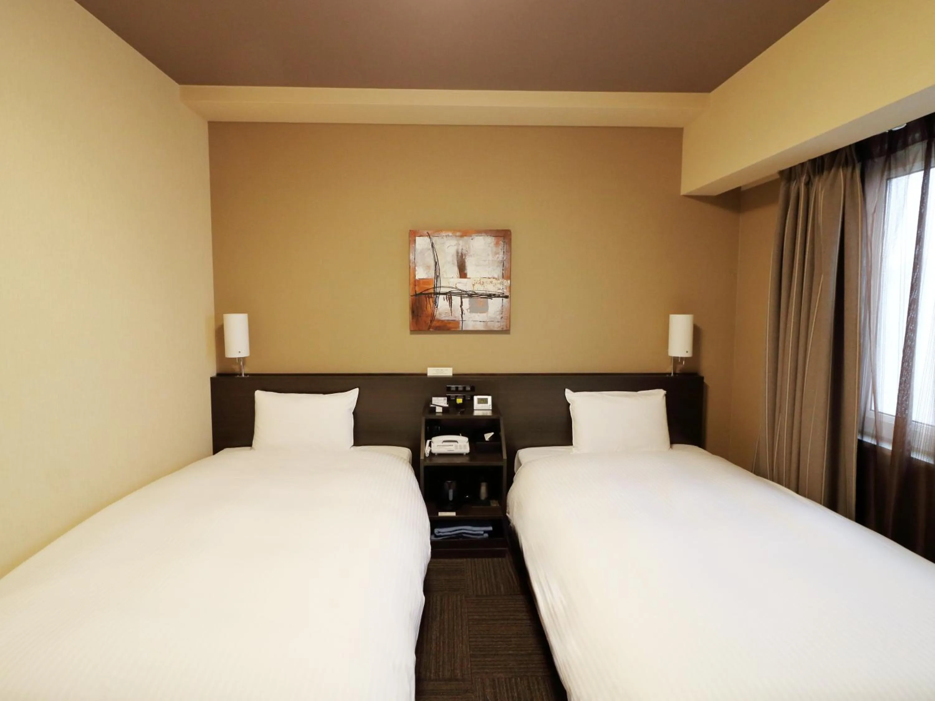 Photo of the whole room, Bed in Hotel Route-Inn Shimizu Inter