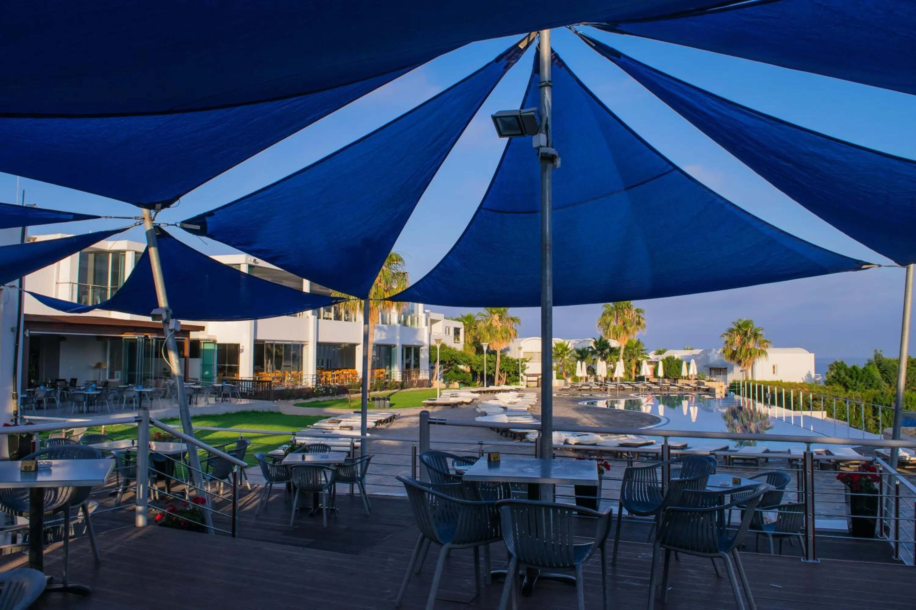 Patio in Theo Sunset Bay Hotel