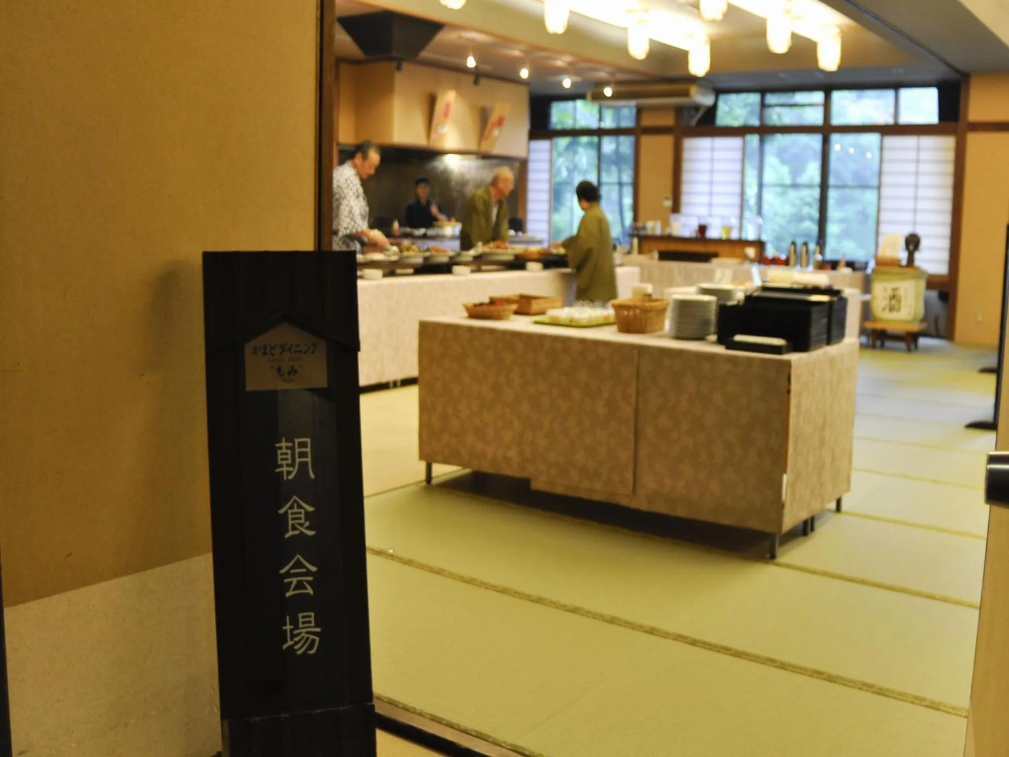 Buffet breakfast in Hishino Onsen Tokiwakan