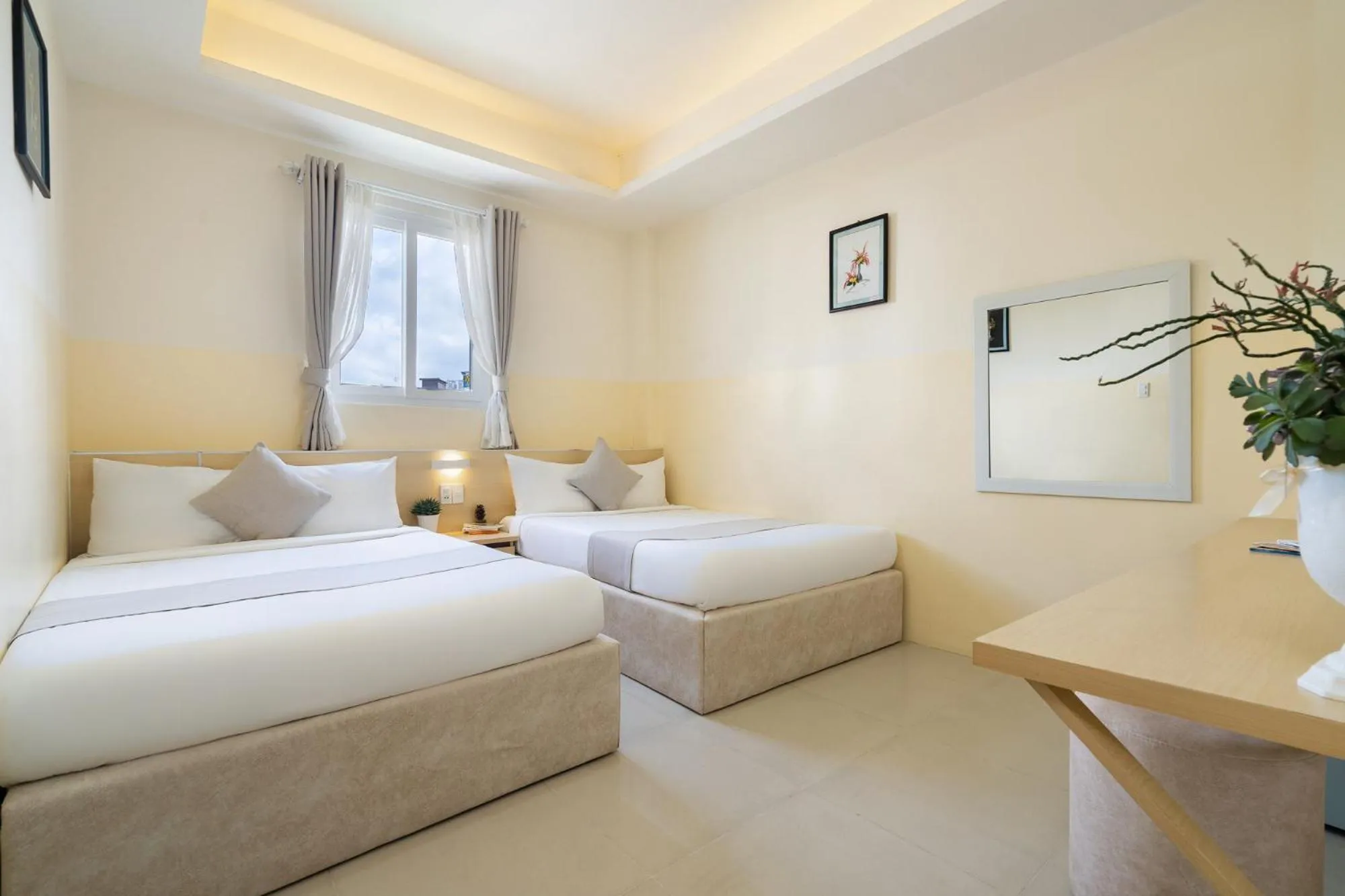 Bed in Ngoc Nguyen Anh Hotel Da Lat