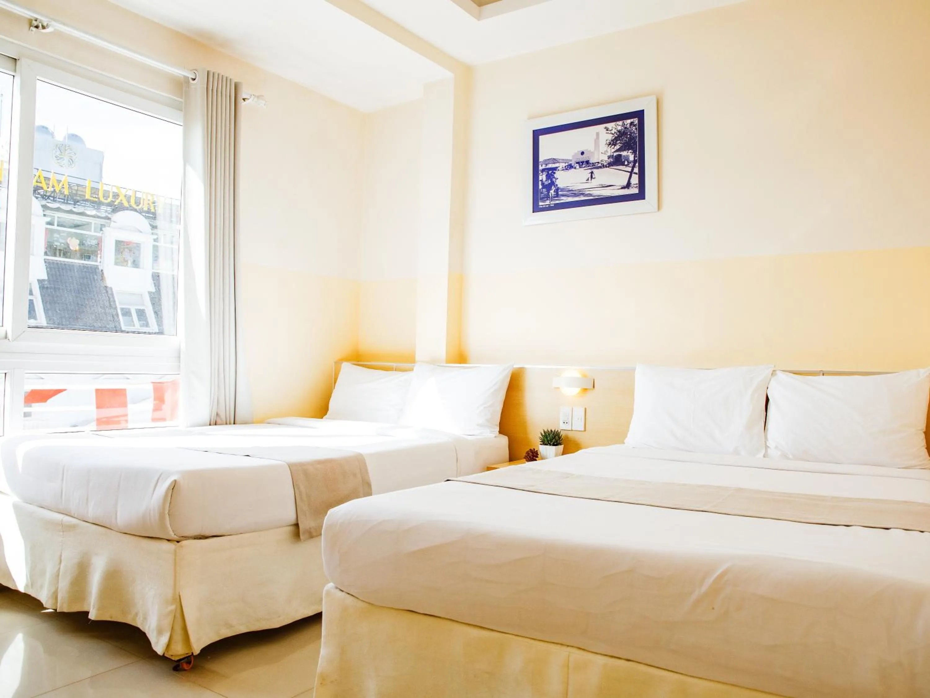 Bed in Ngoc Nguyen Anh Hotel Da Lat