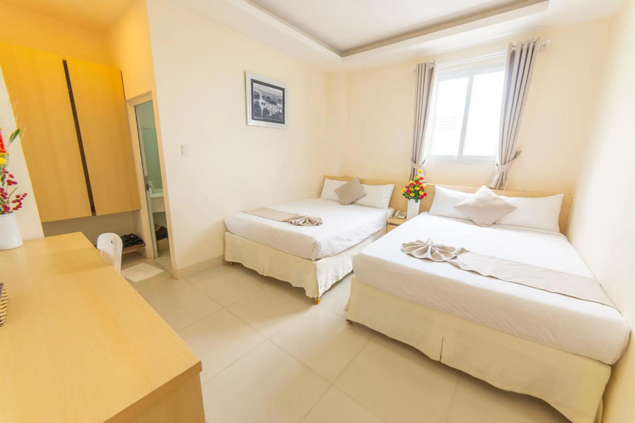 Bed in Ngoc Nguyen Anh Hotel Da Lat