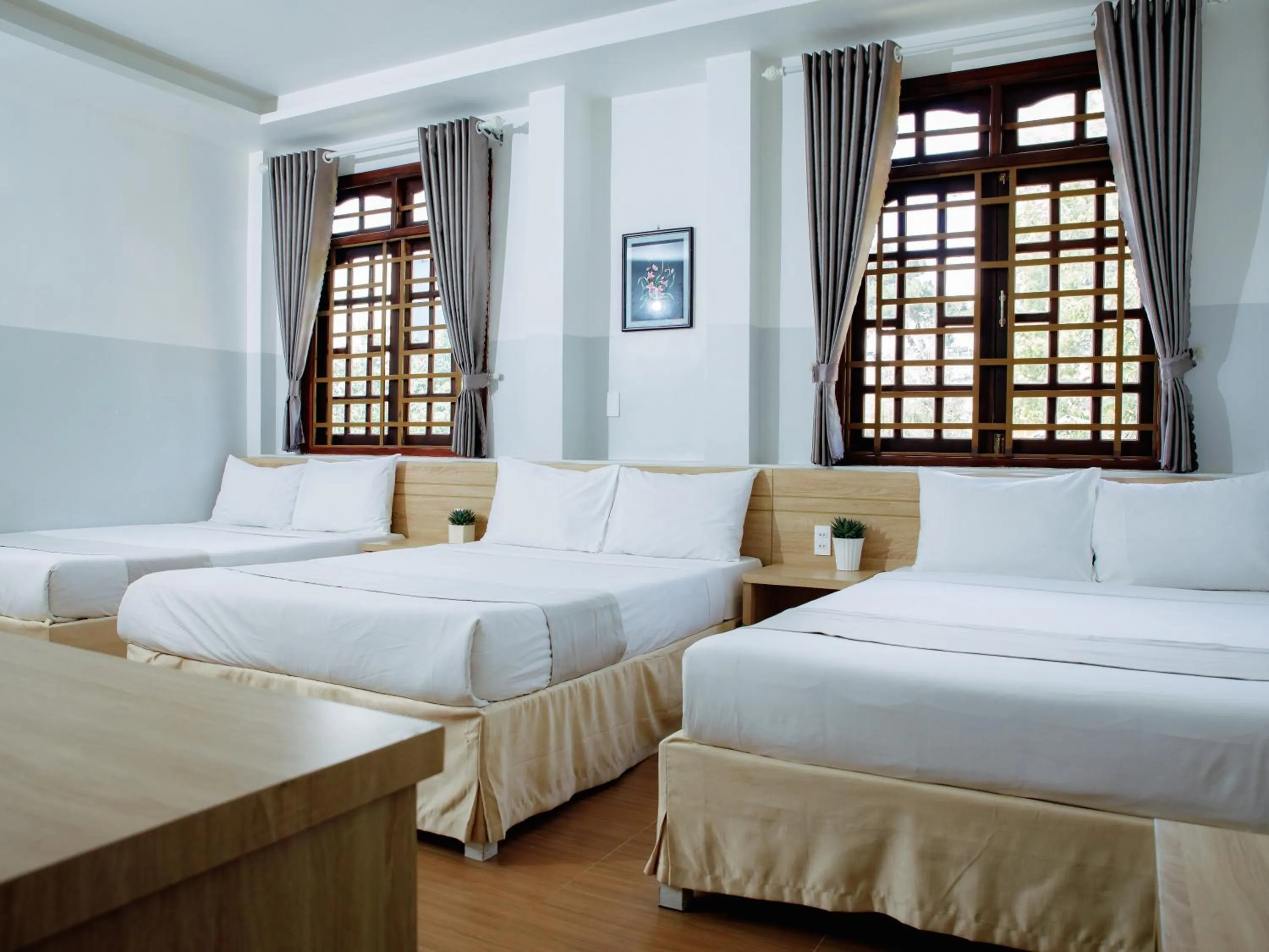 Bed in Ngoc Nguyen Anh Hotel Da Lat