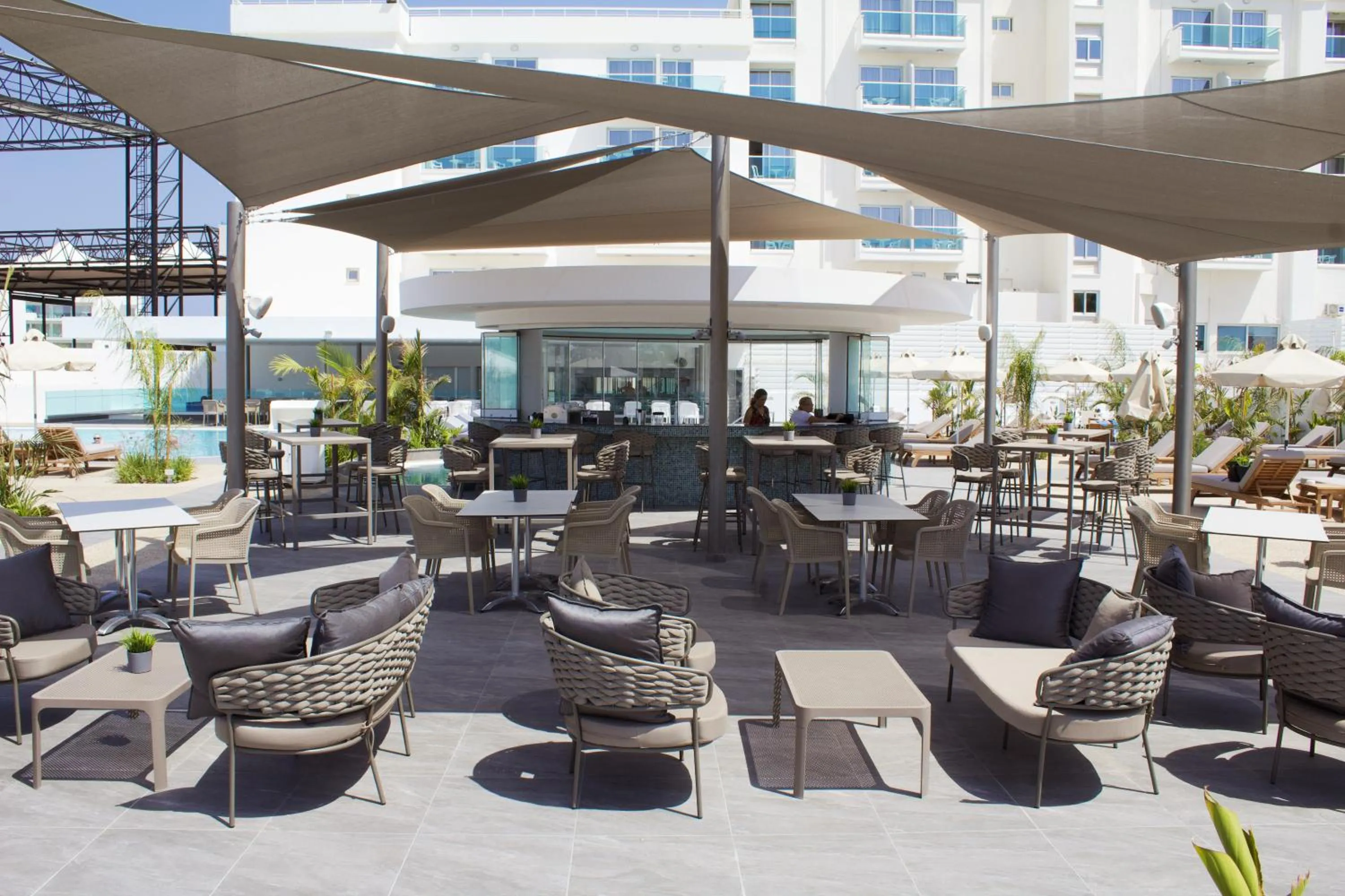 Patio in Kapetanios Bay Hotel Protaras