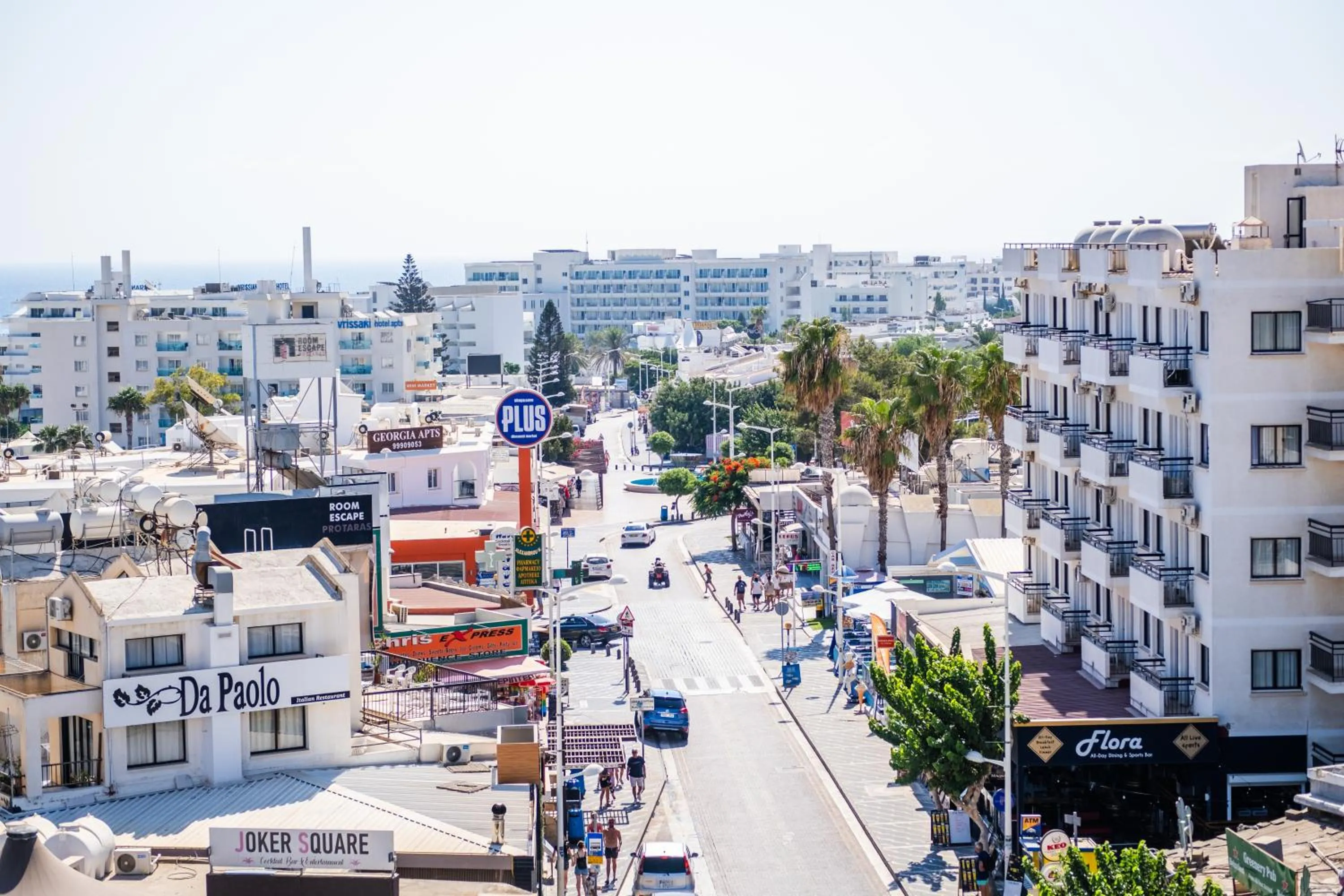 Street view in Kapetanios Bay Hotel Protaras