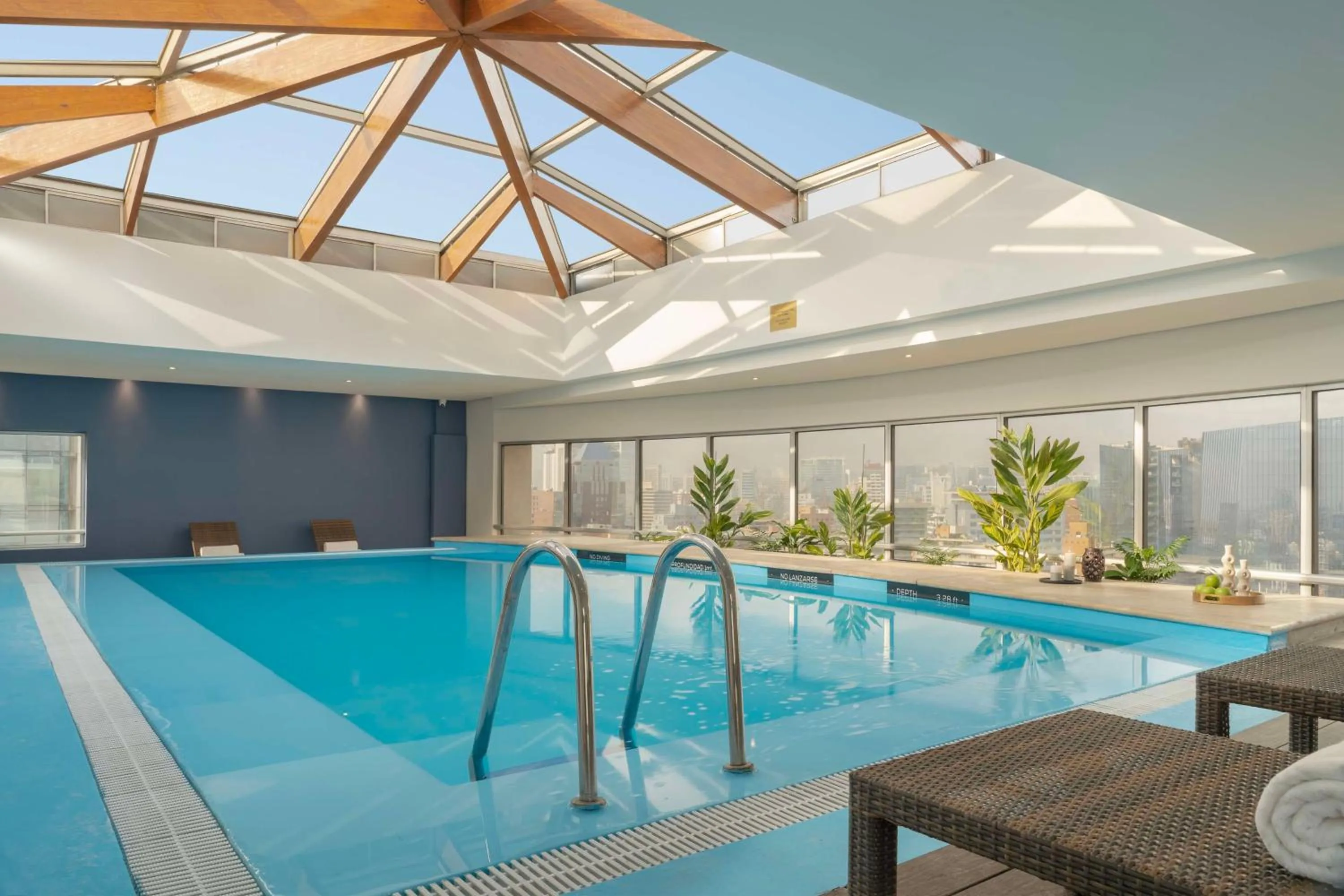Pool view in NH Collection Plaza Santiago