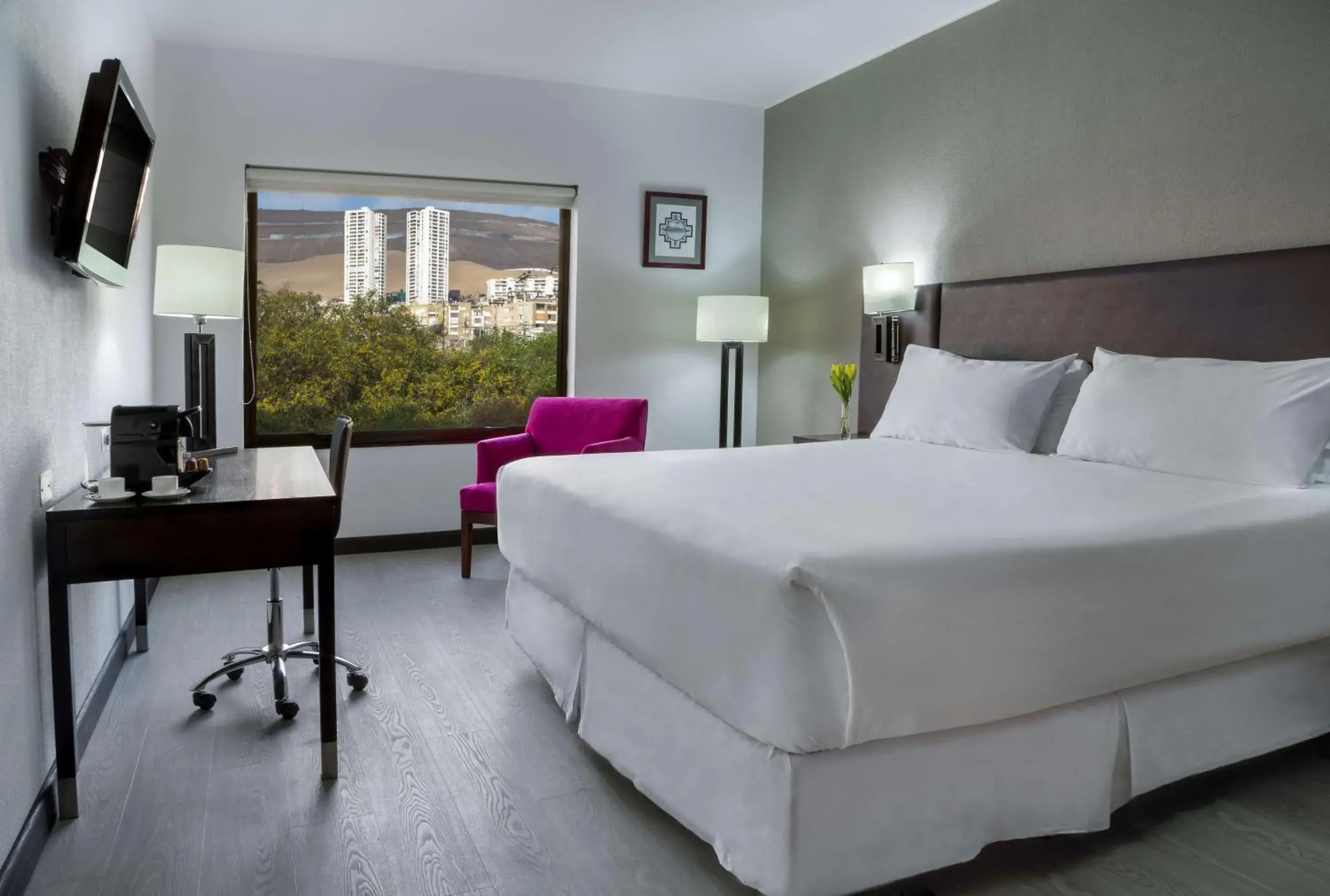 View (from property/room), Bed in NH Iquique Costa View (from property/room), Bed in NH Iquique Costa