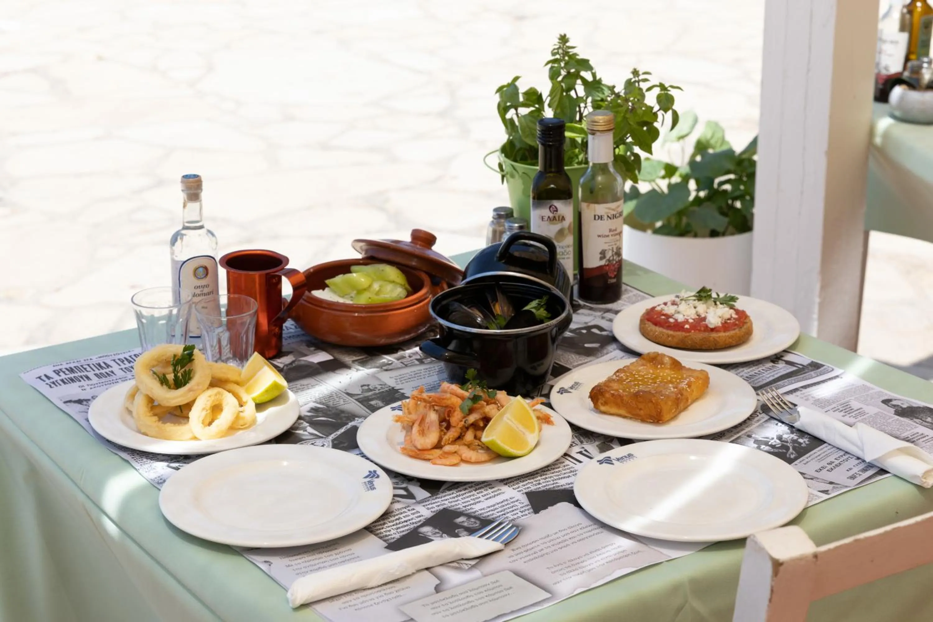 Food and drinks in Venus Beach Hotel