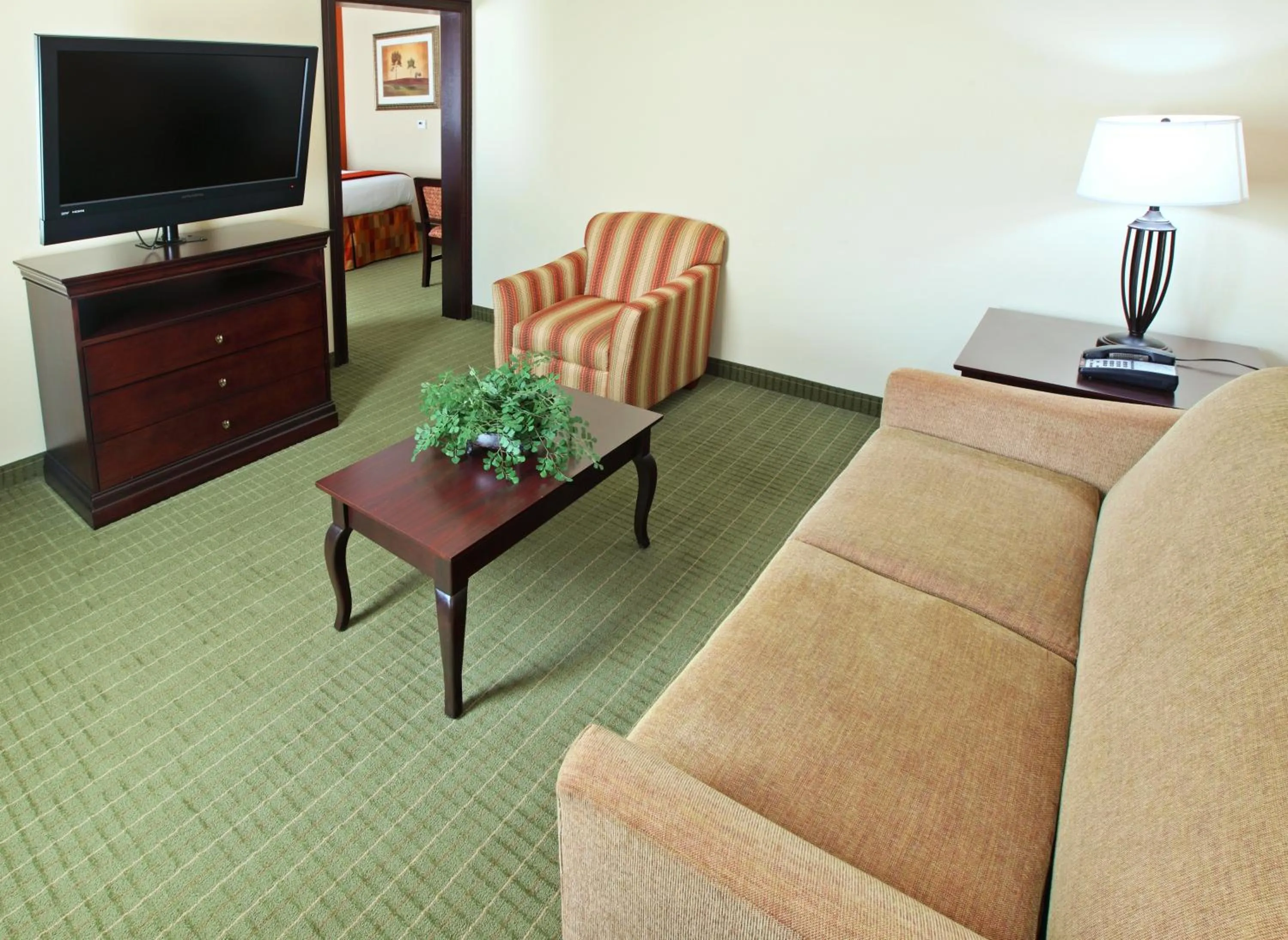TV and multimedia in Holiday Inn Express Hotel & Suites Henderson - Traffic Star by IHG