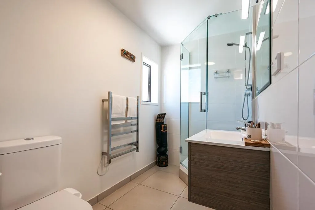 Bathroom in Onetangi Beach Apartments