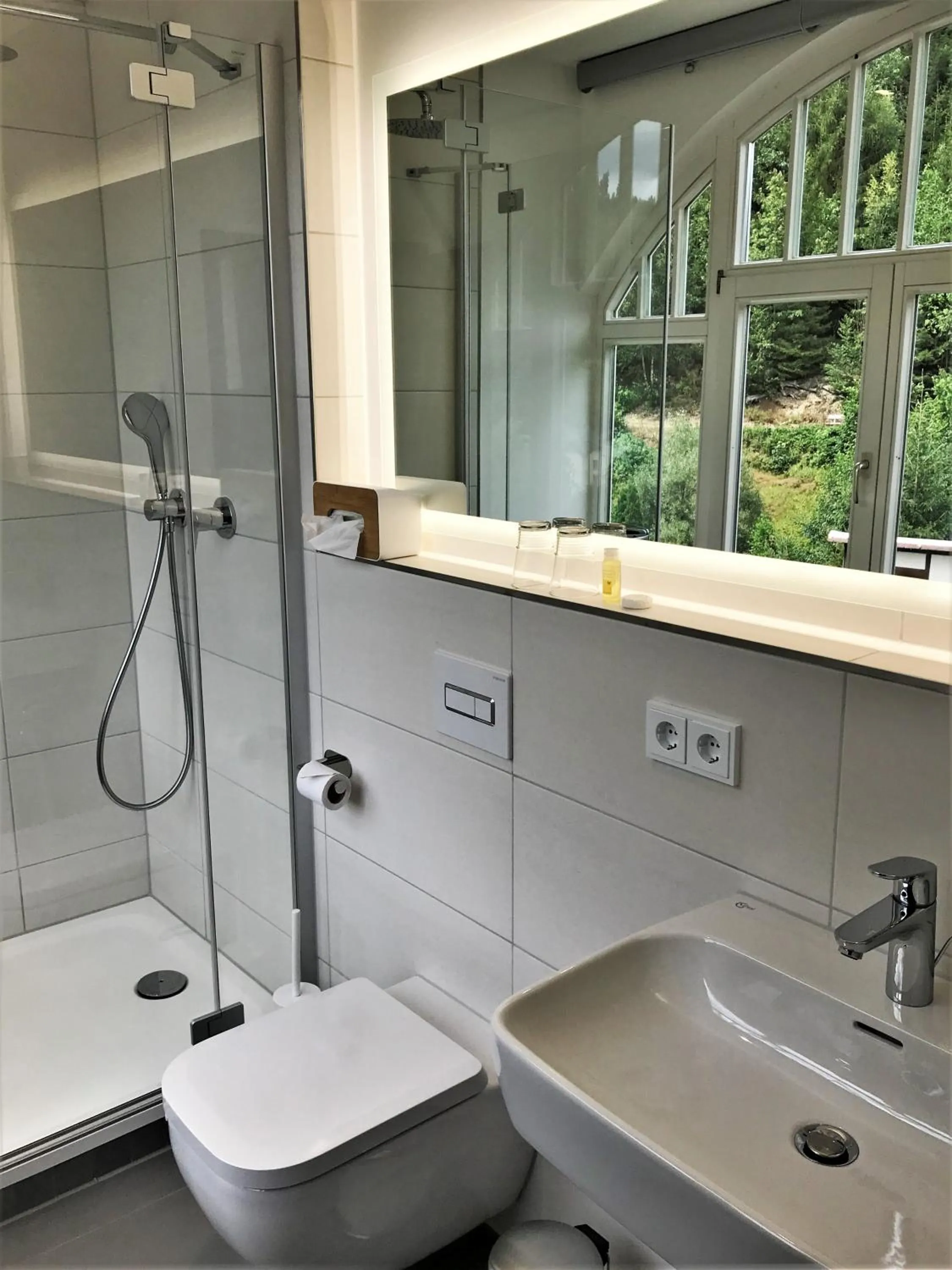 Bathroom in Flair-Hotel Waldfrieden