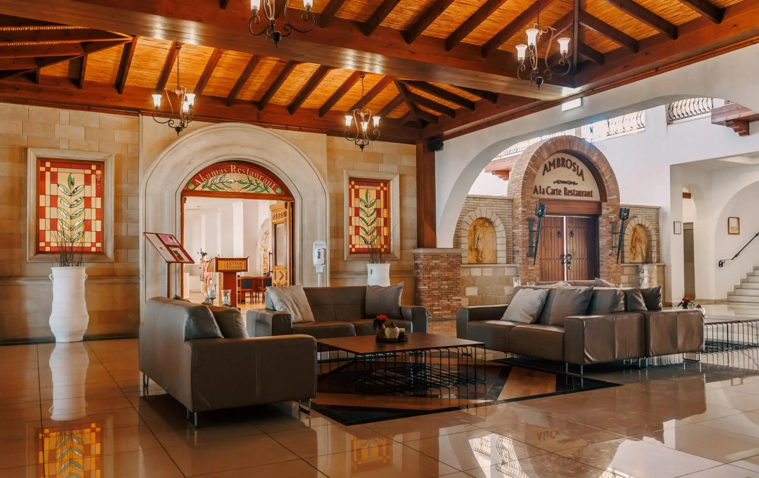 Lobby or reception in Atlantica Akteon Lobby or reception in Atlantica Akteon