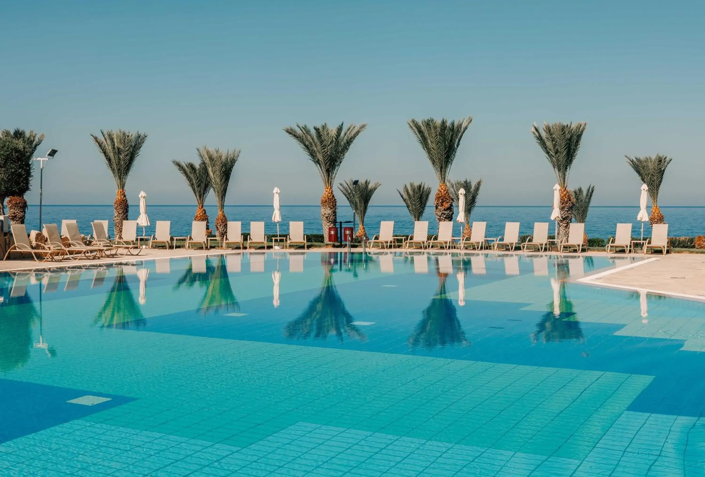 Swimming pool in Atlantica Akteon Swimming pool in Atlantica Akteon