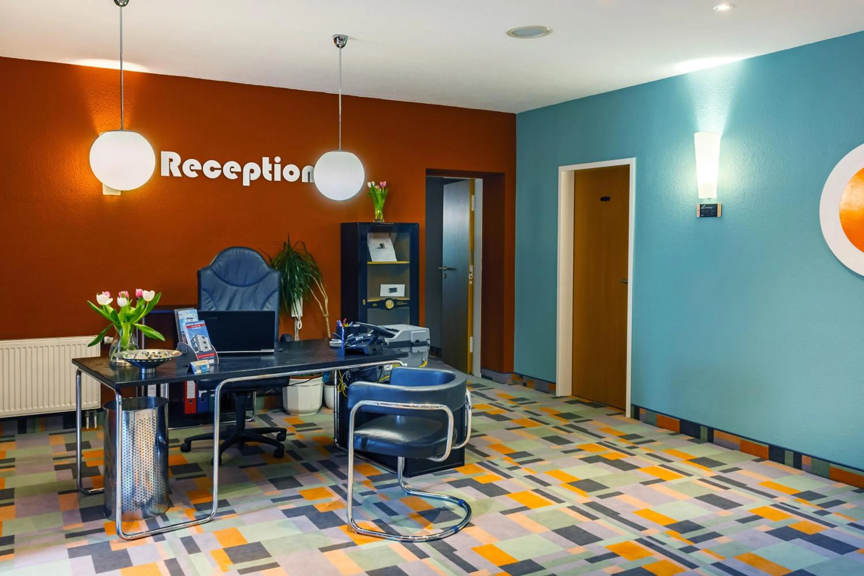 Lobby or reception in City-Pension Dessau-Roßlau