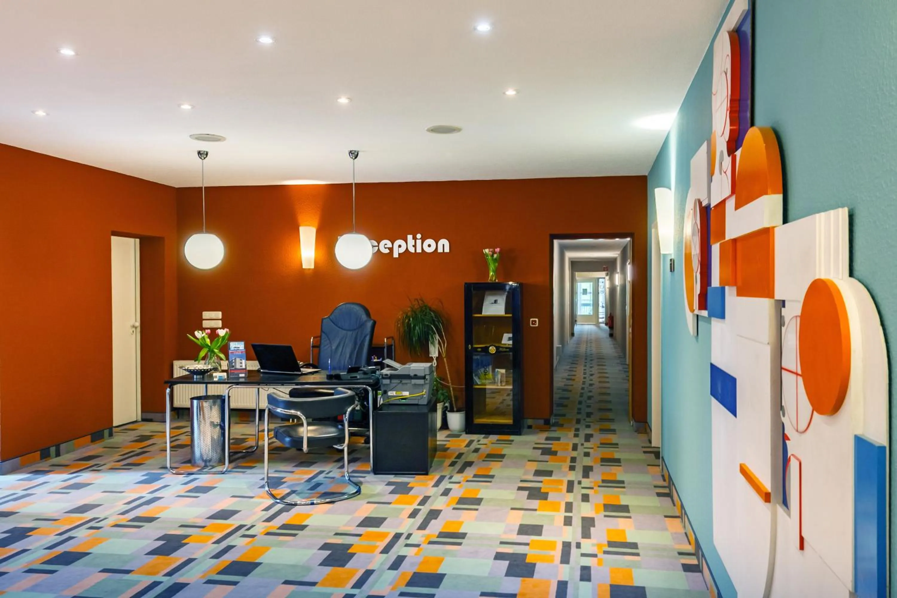 Lobby or reception in City-Pension Dessau-Roßlau