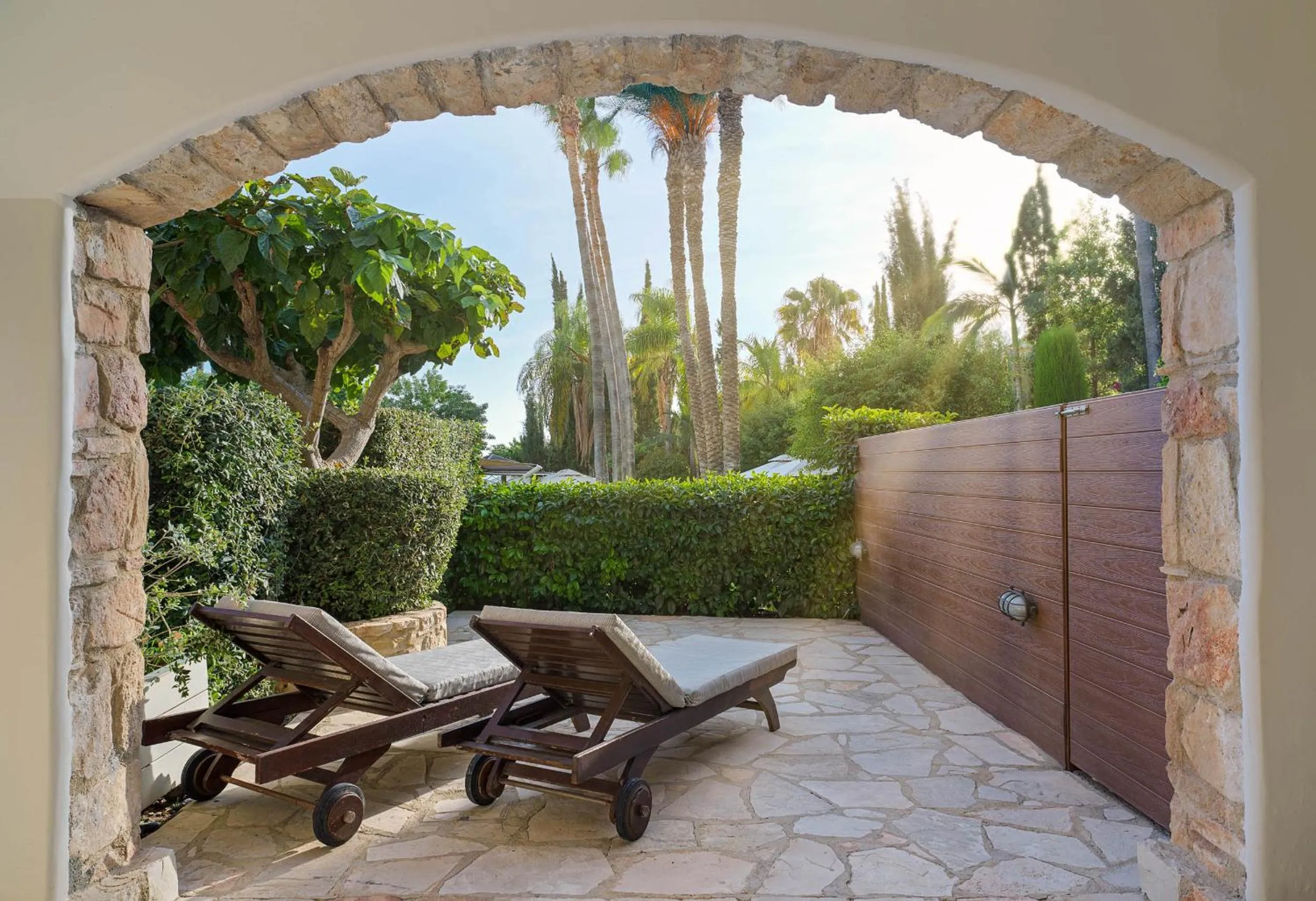 Patio in Columbia Beach Resort
