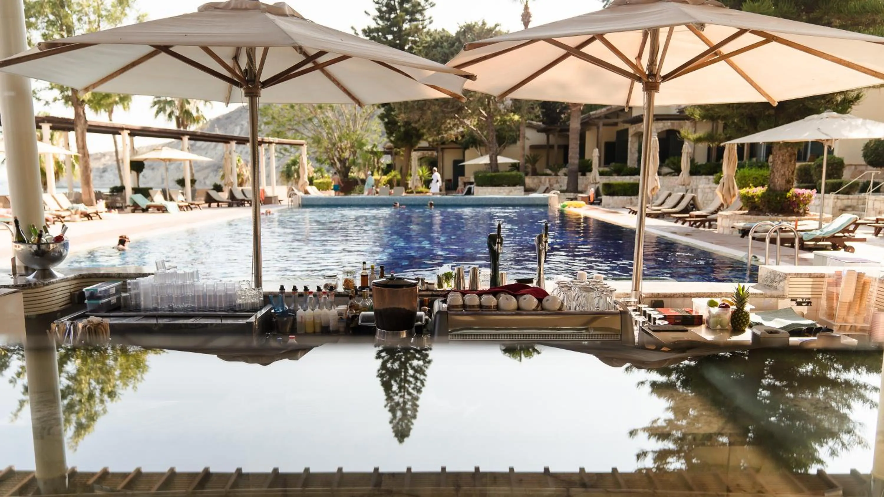 Patio in Columbia Beach Resort