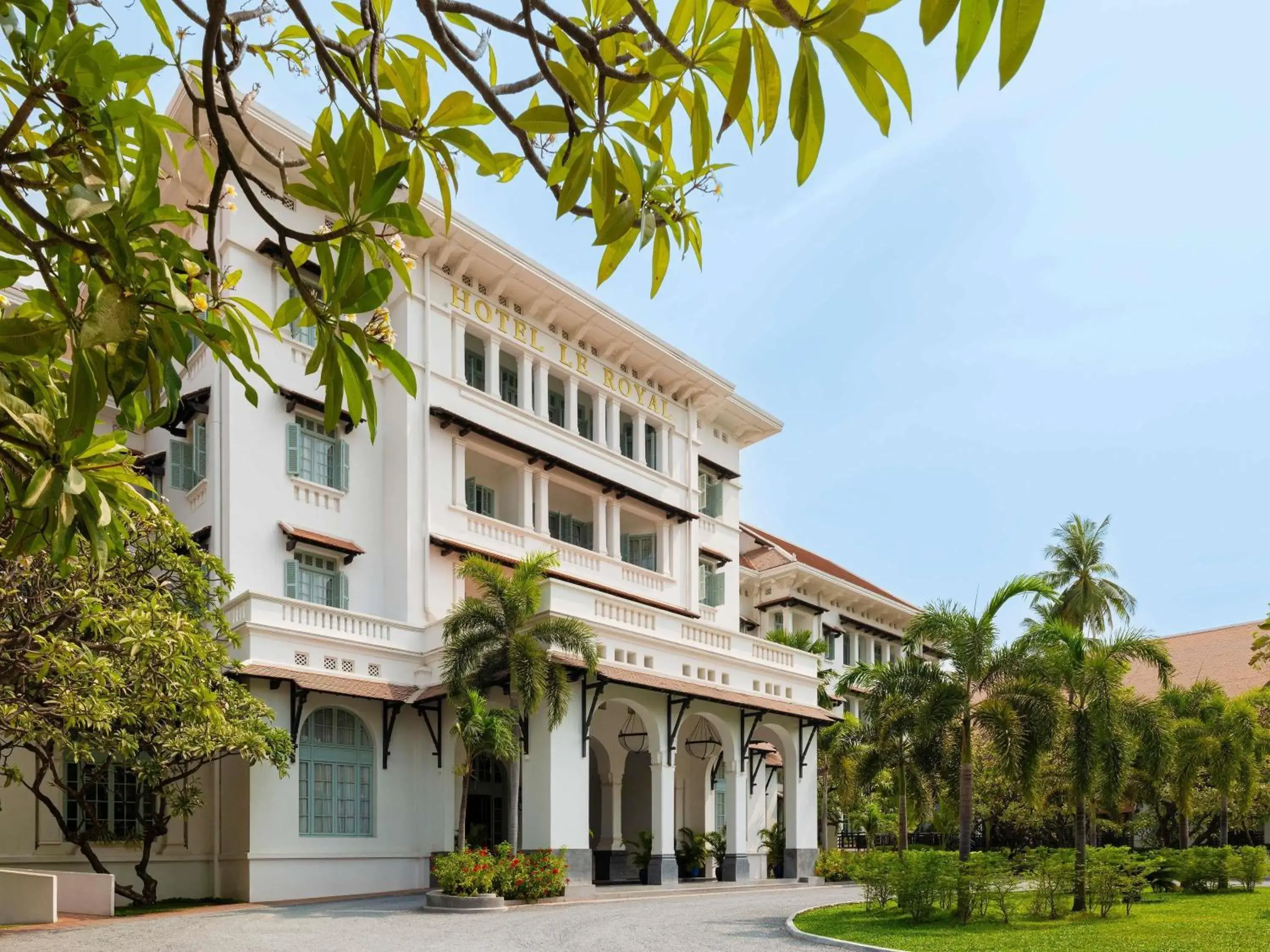 Property building in Raffles Hotel Le Royal Property building in Raffles Hotel Le Royal