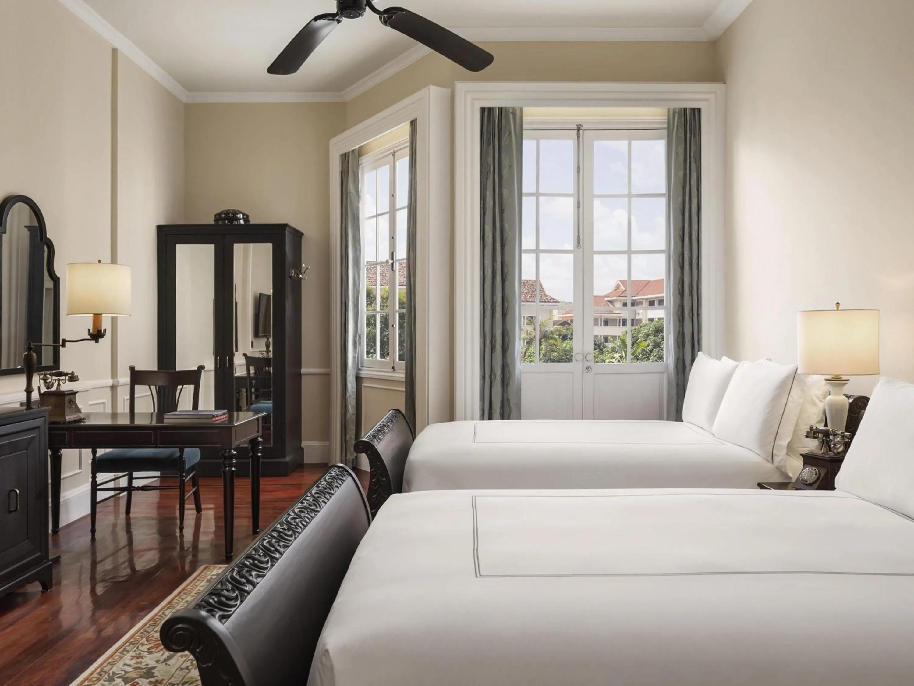 Bedroom, Bed in Raffles Hotel Le Royal