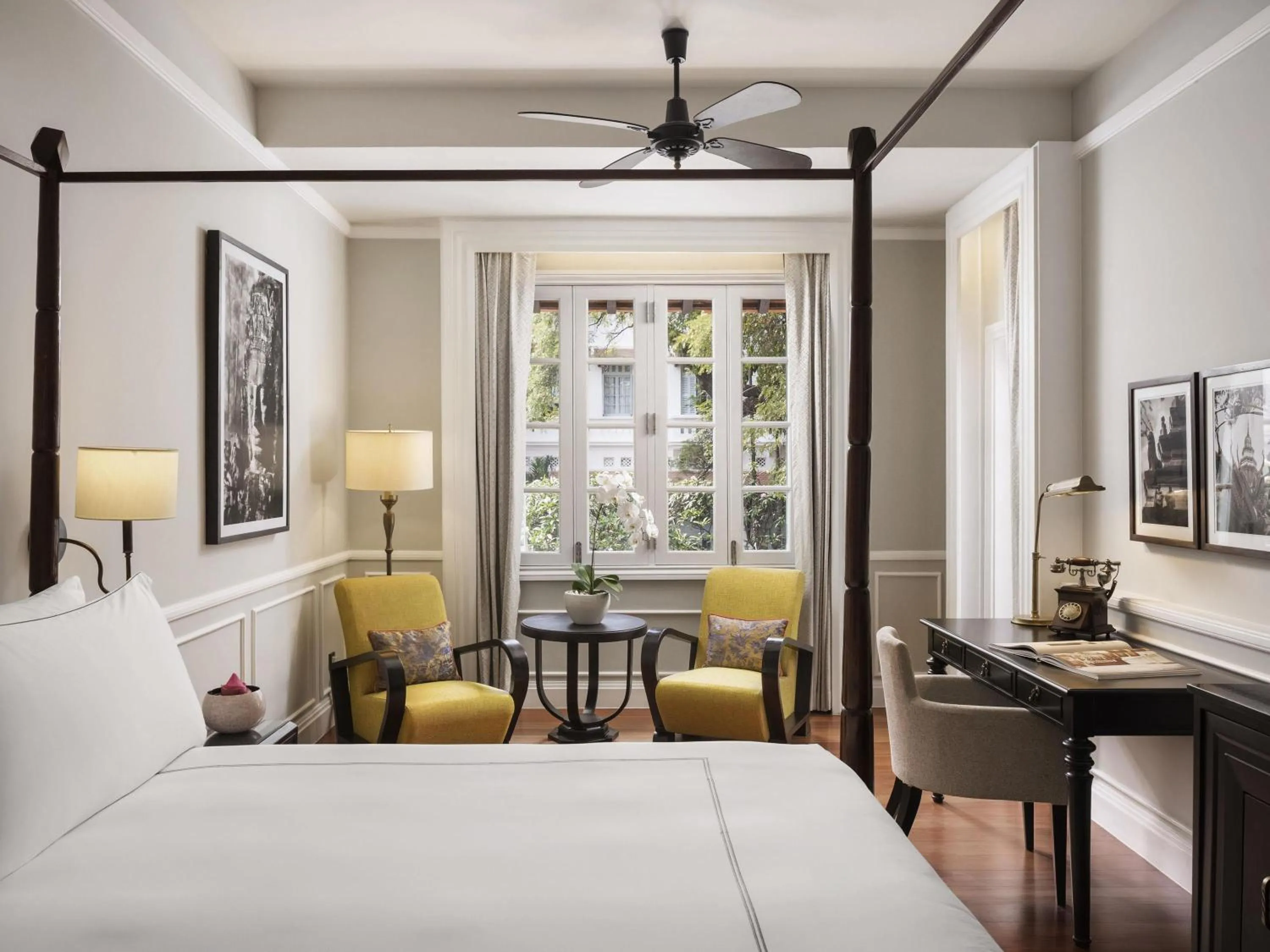 Bedroom, Bed in Raffles Hotel Le Royal