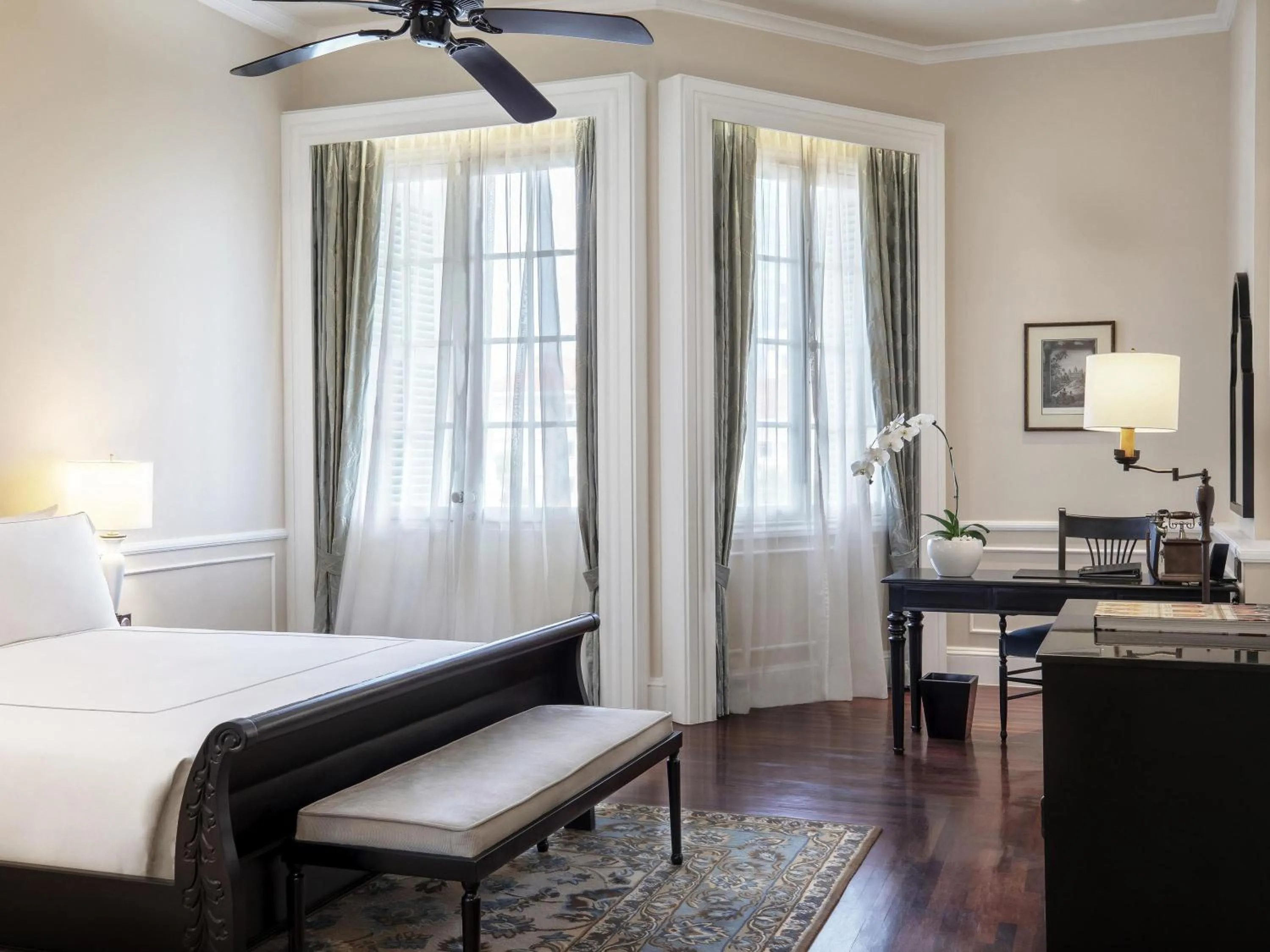 Bedroom, Bed in Raffles Hotel Le Royal