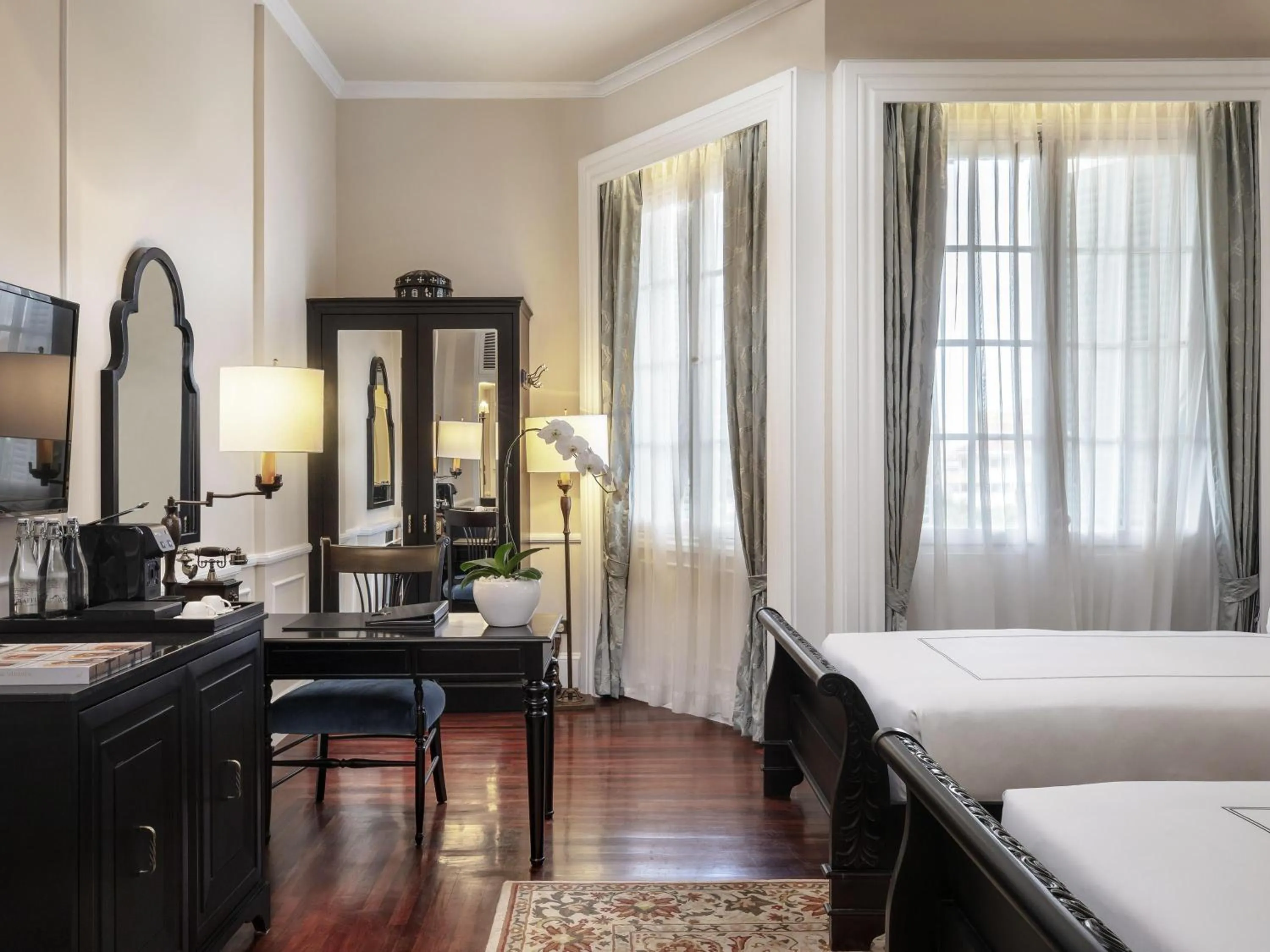 Bedroom, Bed in Raffles Hotel Le Royal