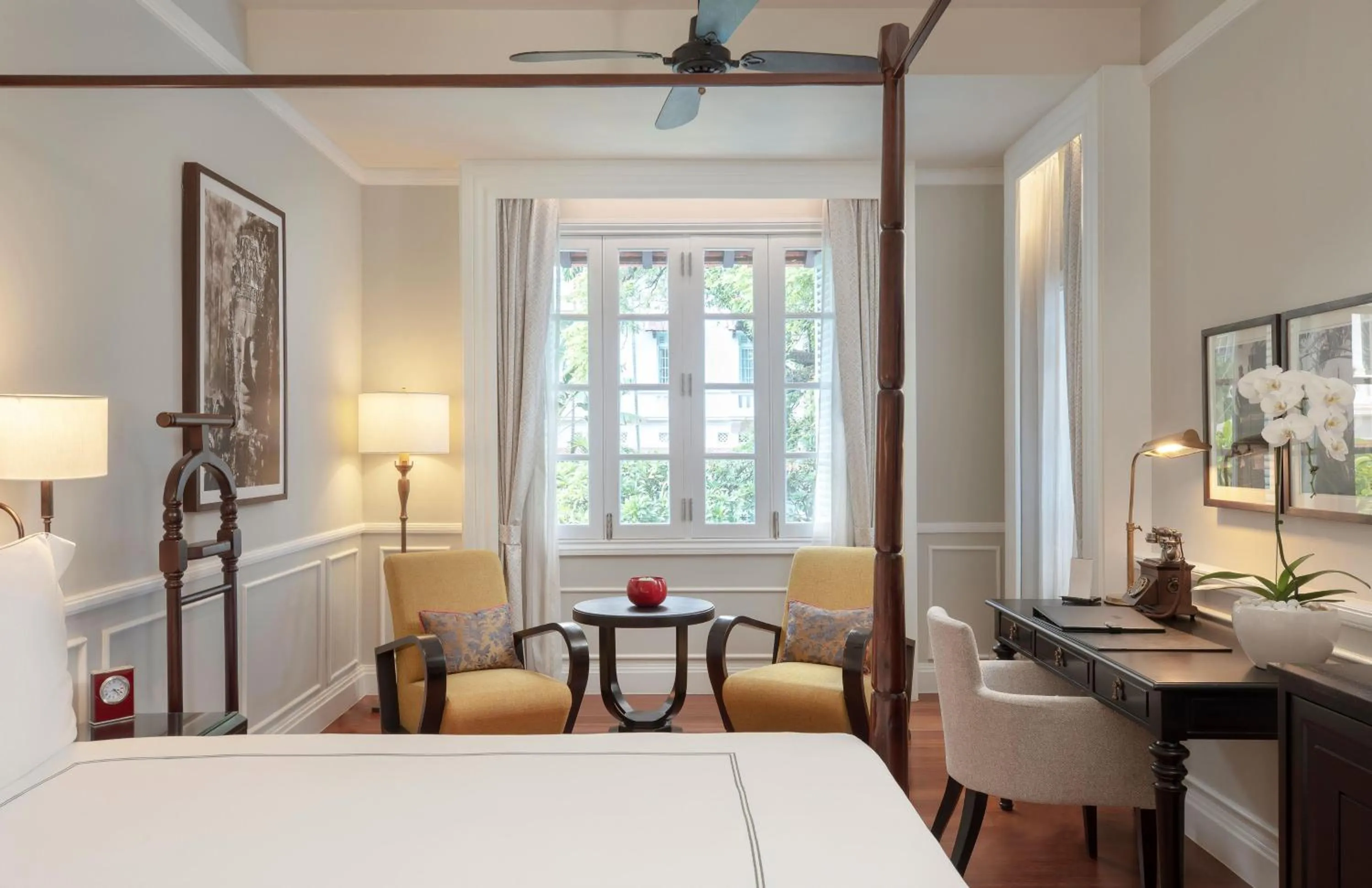 Bed in Raffles Hotel Le Royal