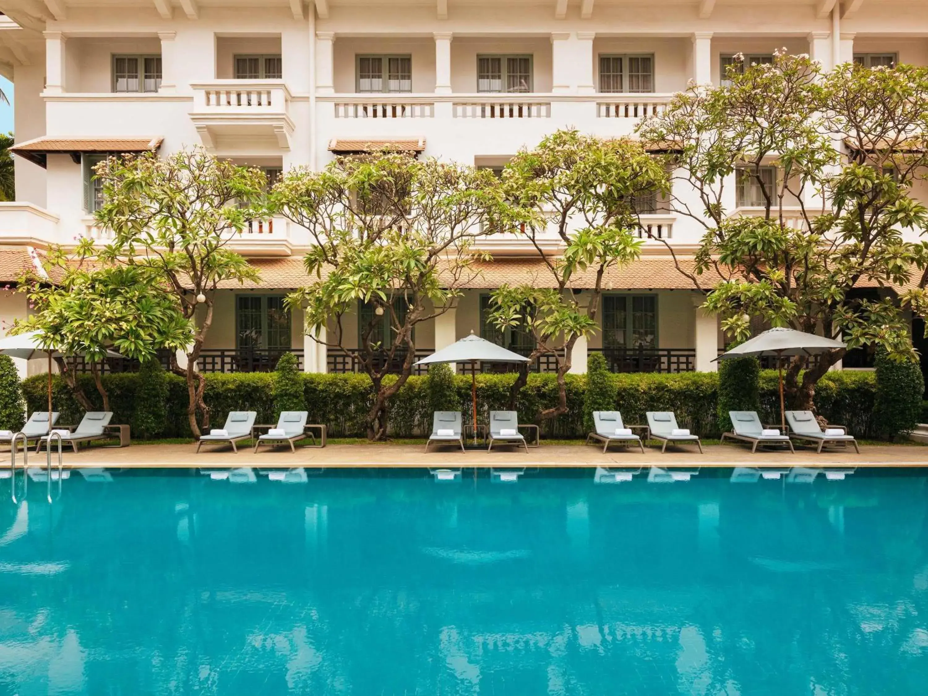 Property building in Raffles Hotel Le Royal Property building in Raffles Hotel Le Royal