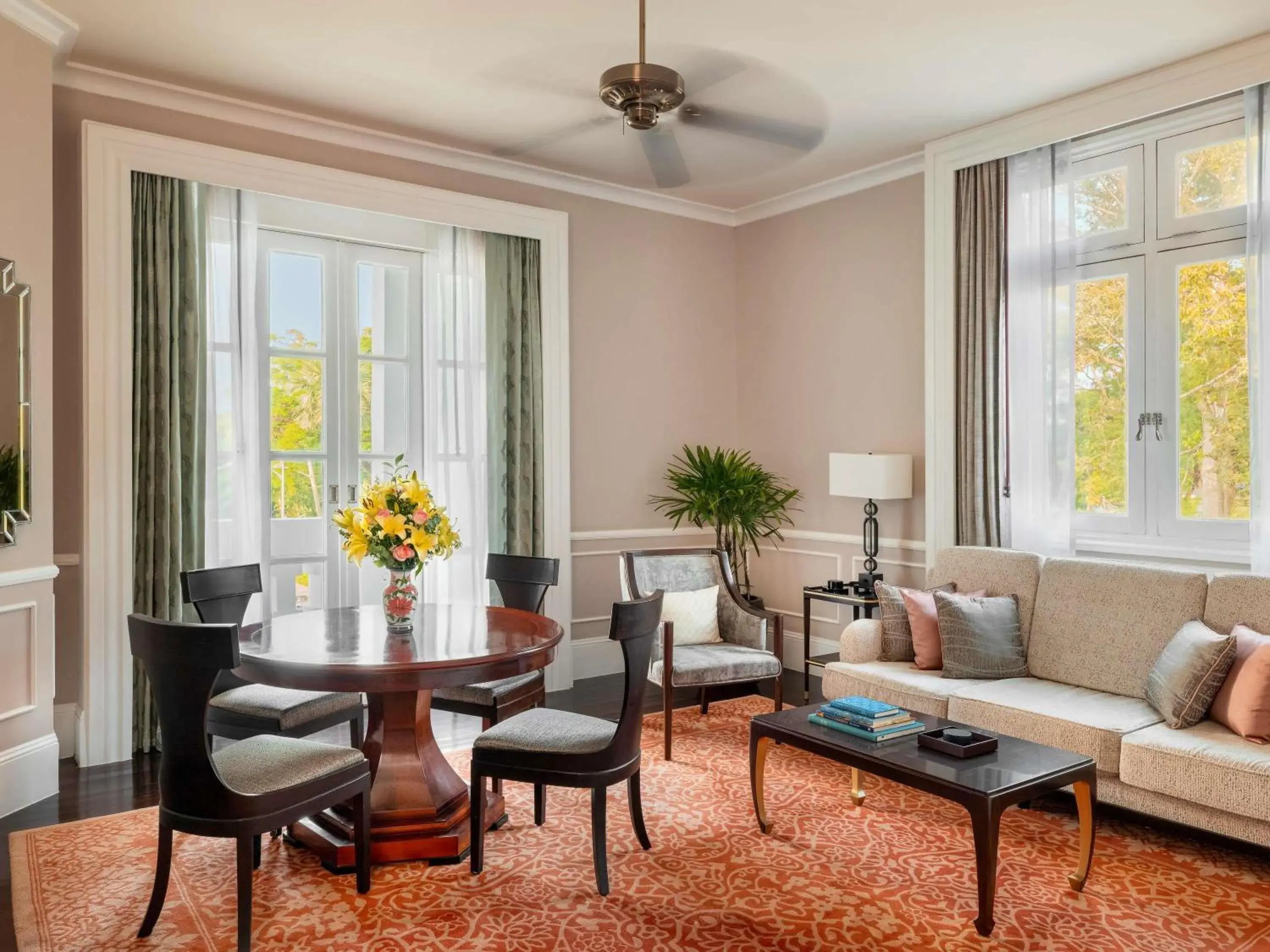 Bedroom in Raffles Grand Hotel d'Angkor Bedroom in Raffles Grand Hotel d'Angkor