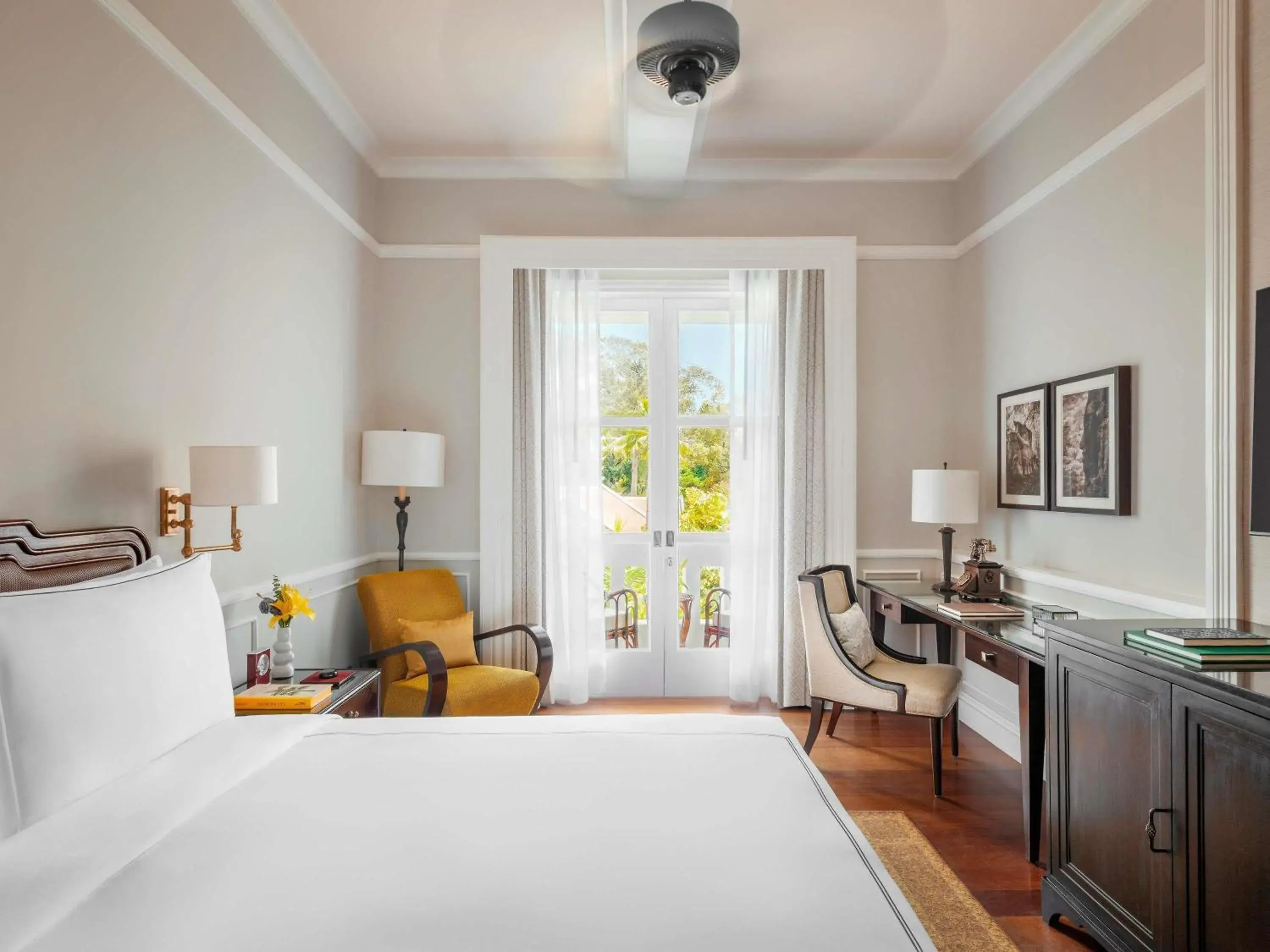 Bedroom, Bed in Raffles Grand Hotel d'Angkor Bedroom, Bed in Raffles Grand Hotel d'Angkor