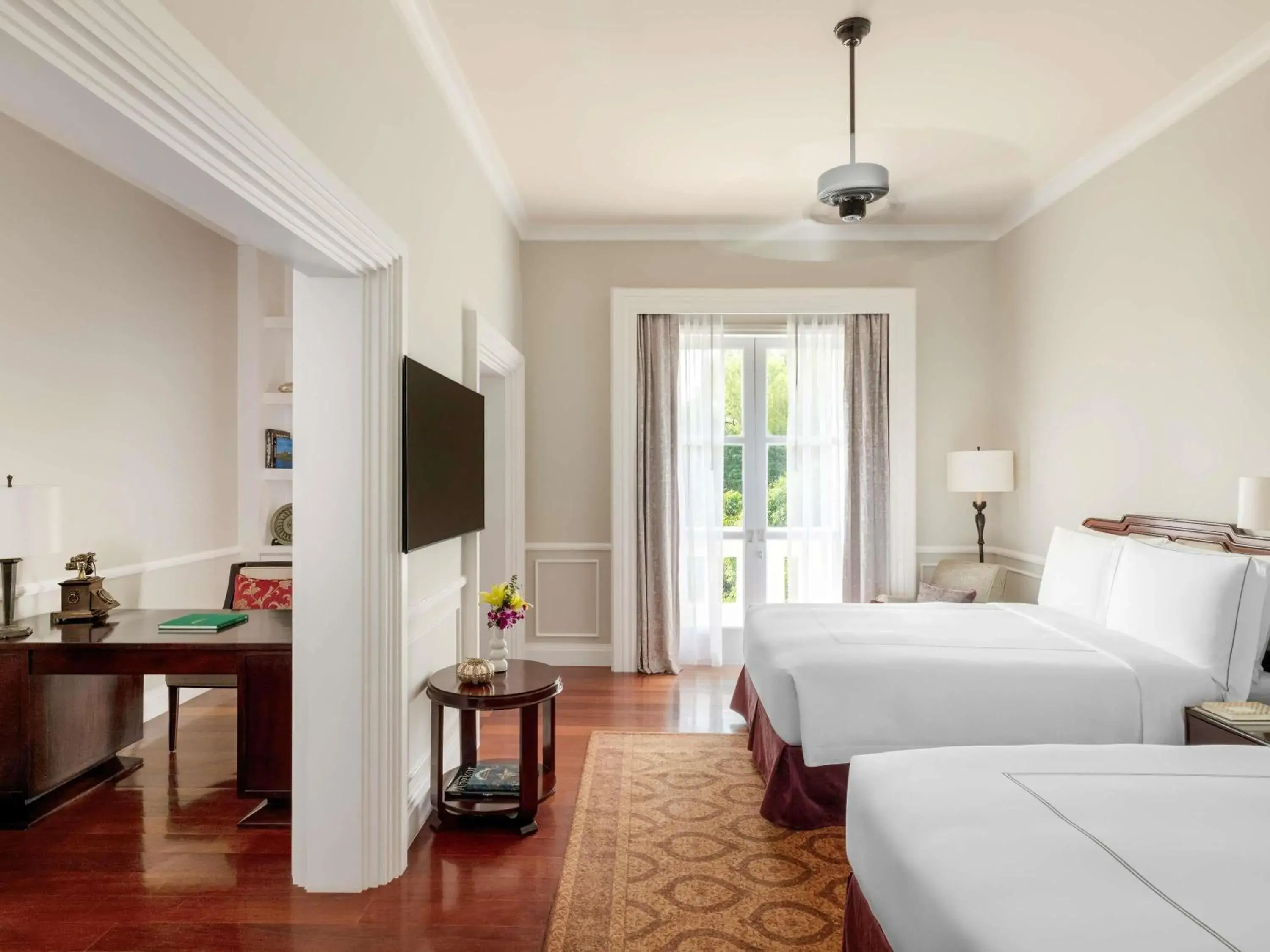 Bedroom, Bed in Raffles Grand Hotel d'Angkor Bedroom, Bed in Raffles Grand Hotel d'Angkor